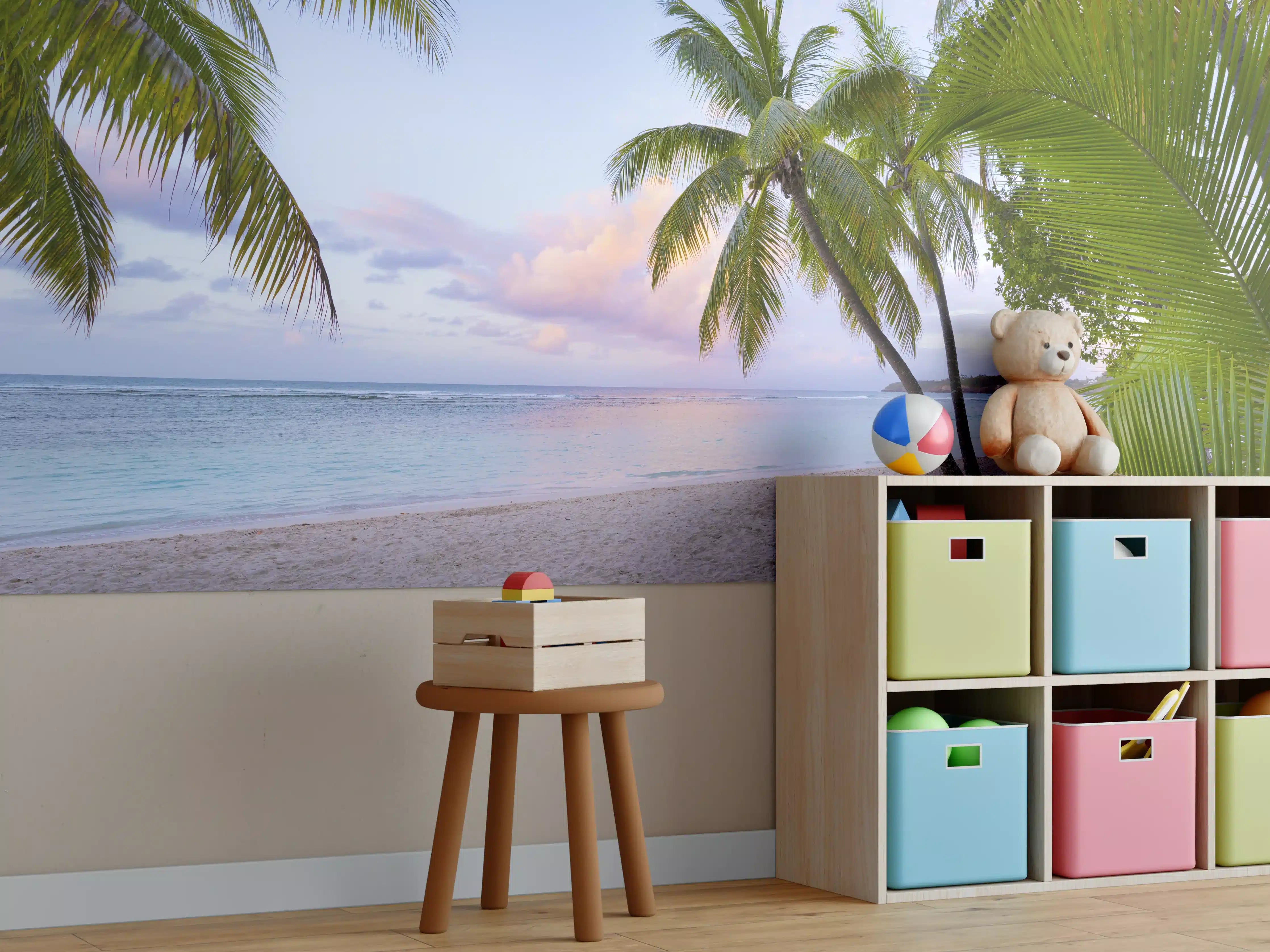 Kinderzimmer Wandgestaltung - Tropischer Strand