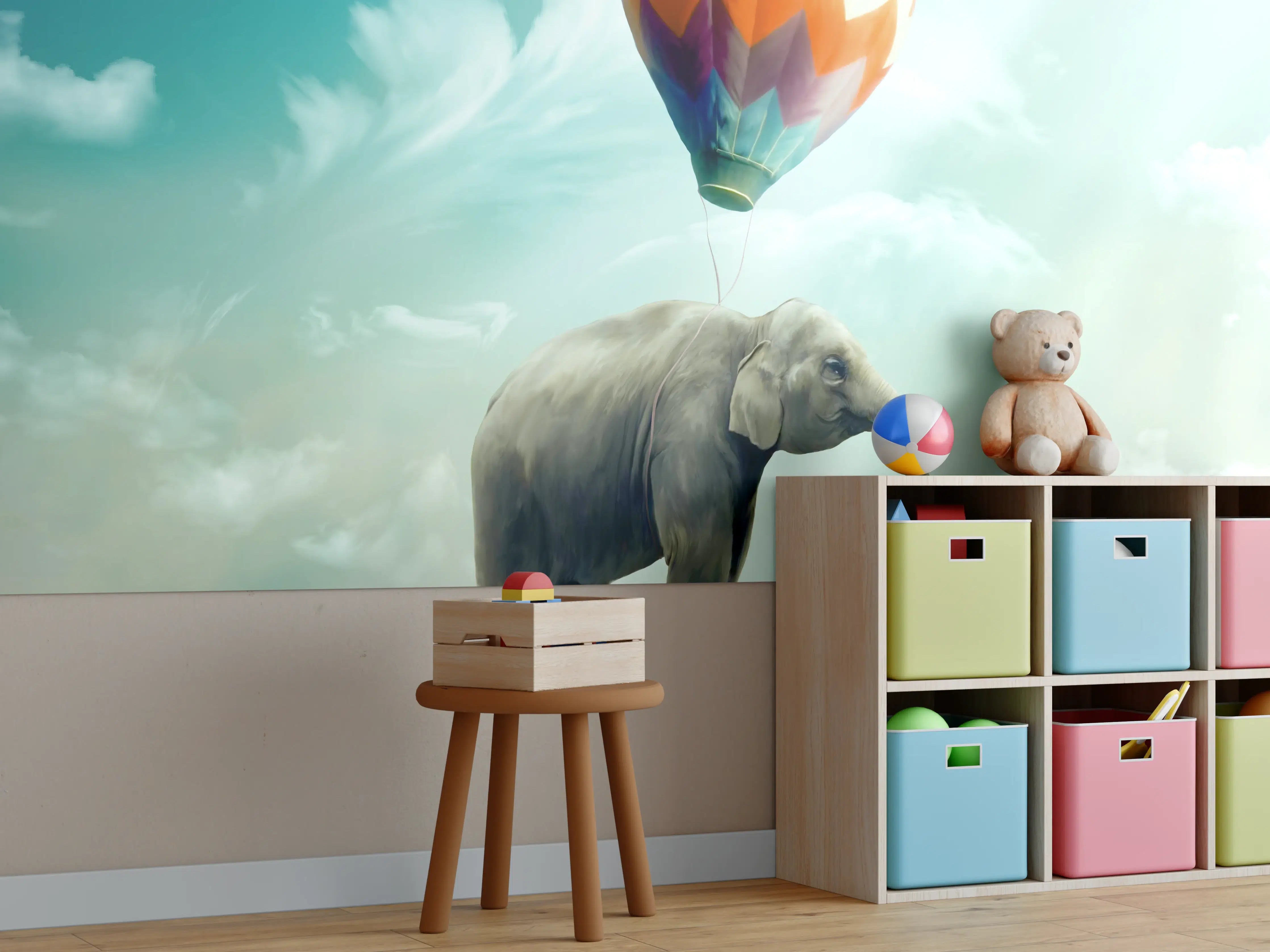 Kinderzimmer Wandgestaltung - Unrealistische Darstellung 