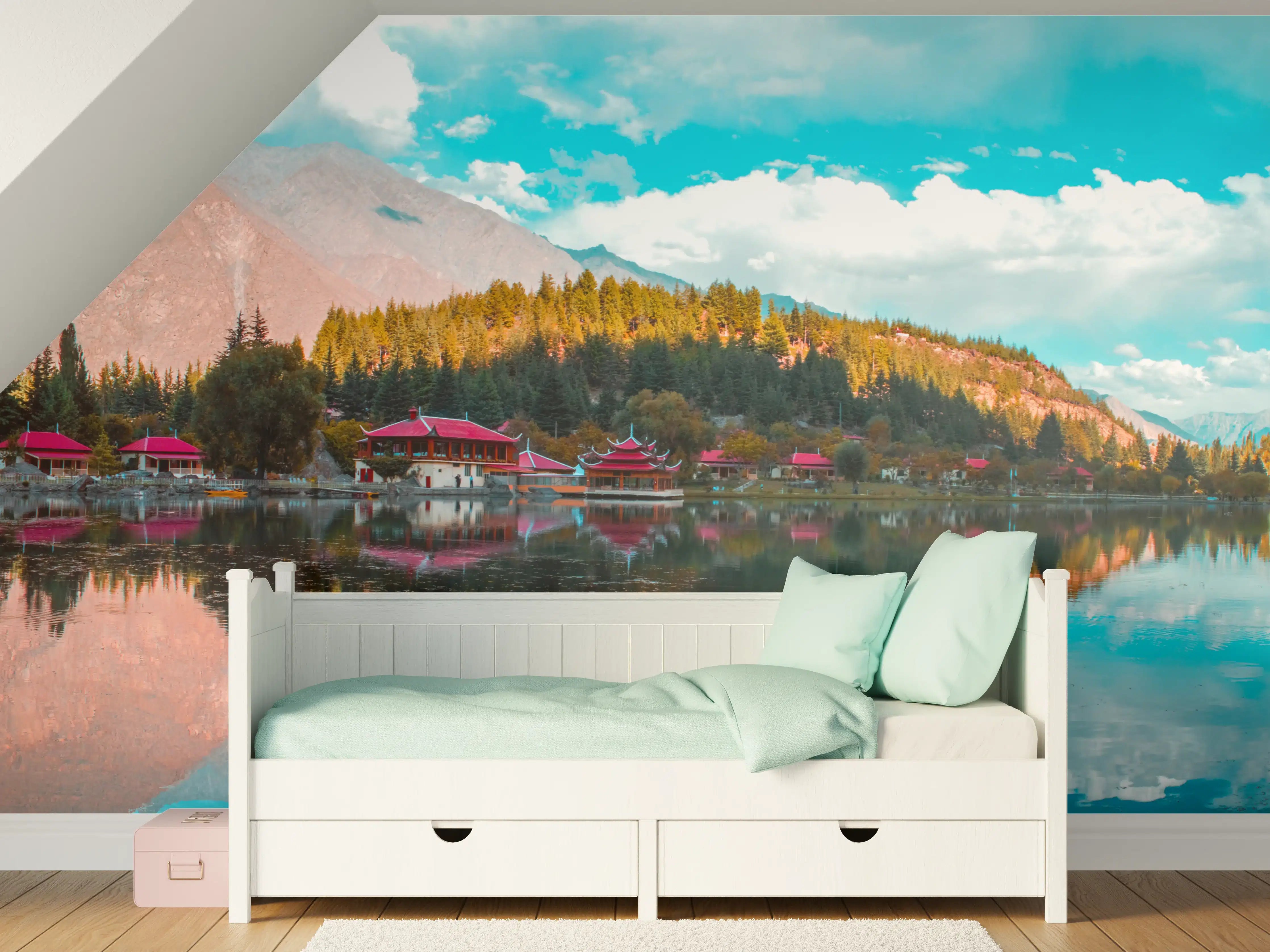 Kinderzimmer Wandgestaltung - Unterer Kachura-See