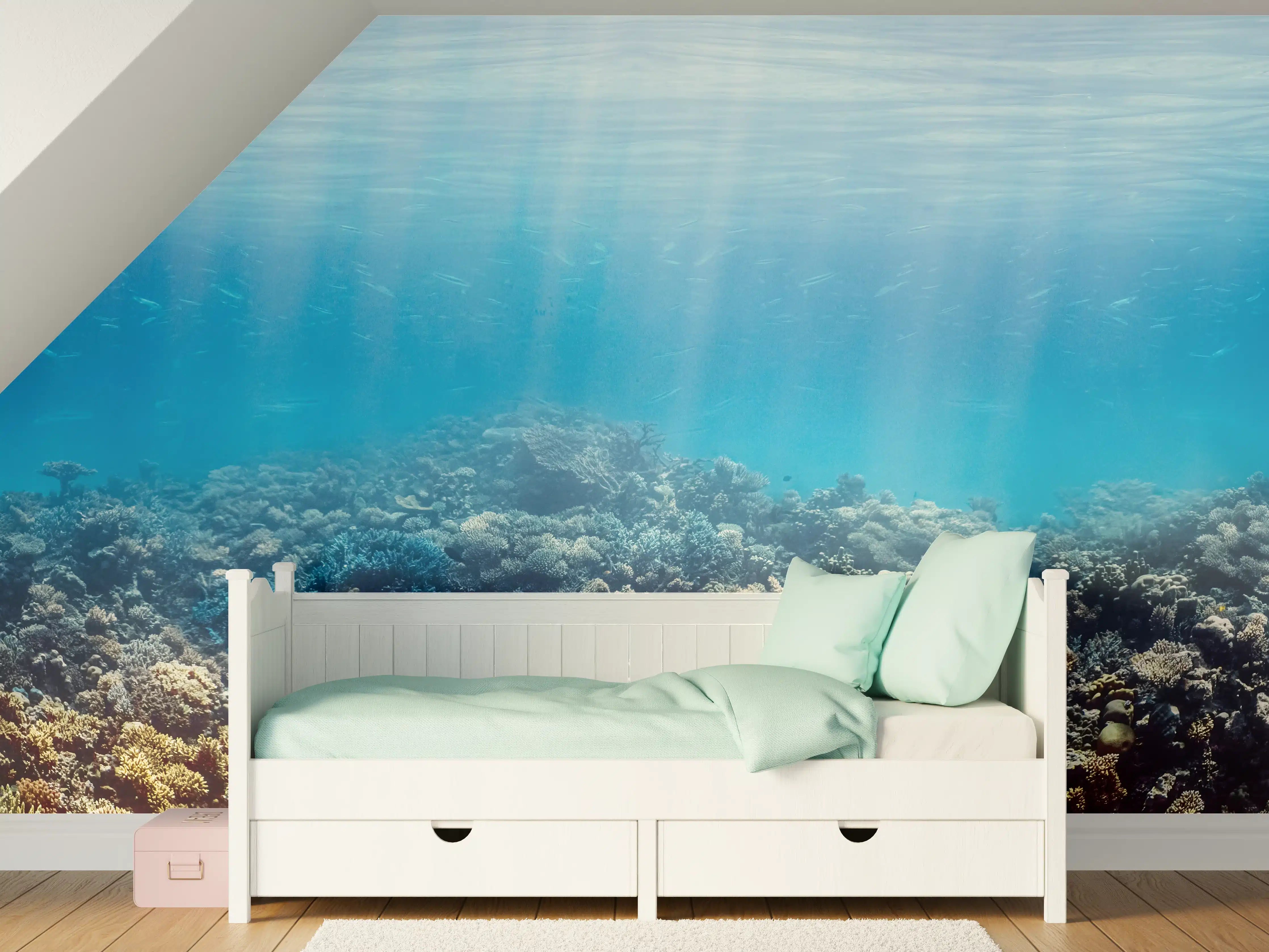 Kinderzimmer Wandgestaltung - Unterwasser-Korallenriff im Roten Meer