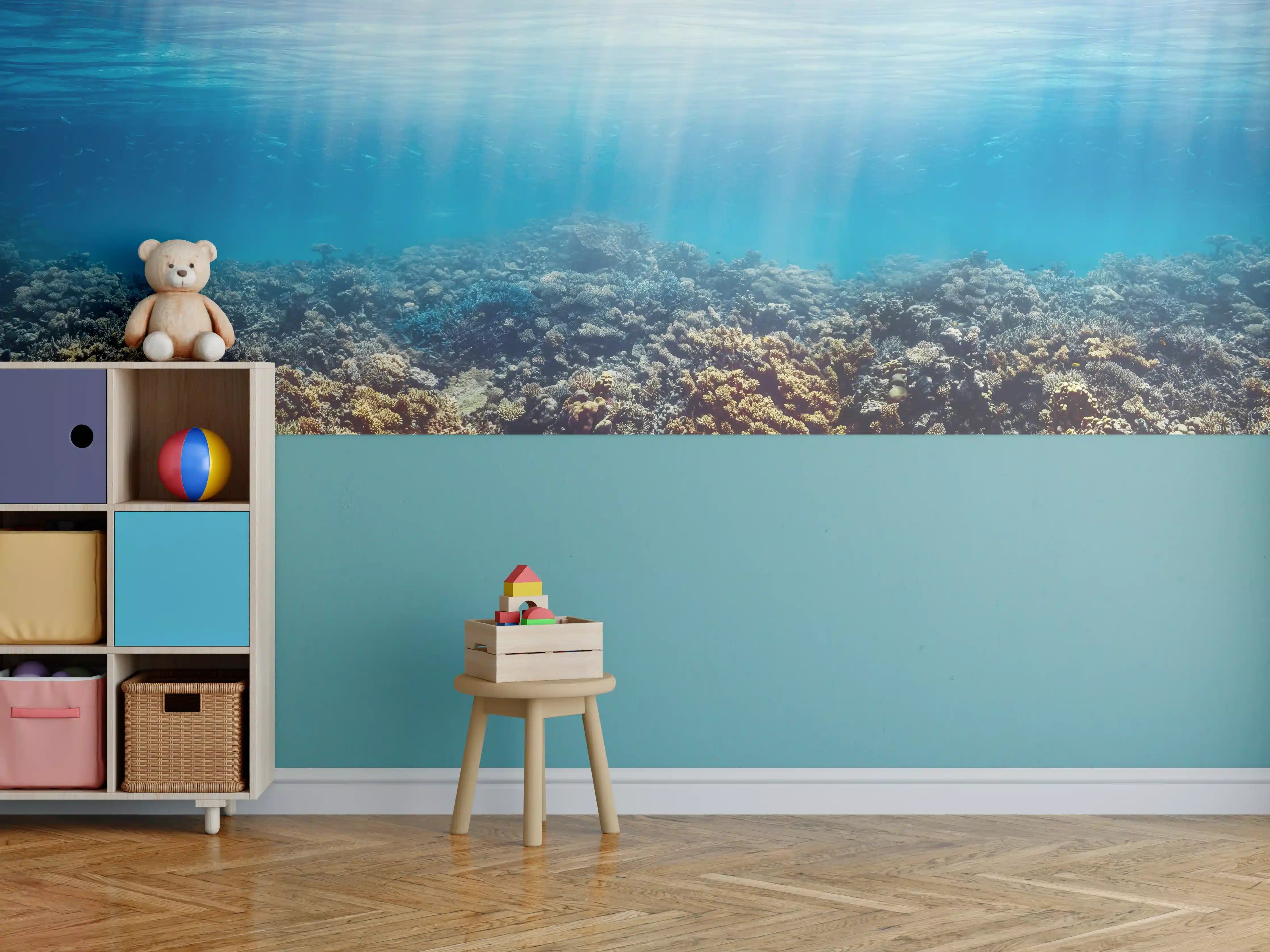 Kinderzimmer Wandgestaltung - Unterwasser-Korallenriff im Roten Meer