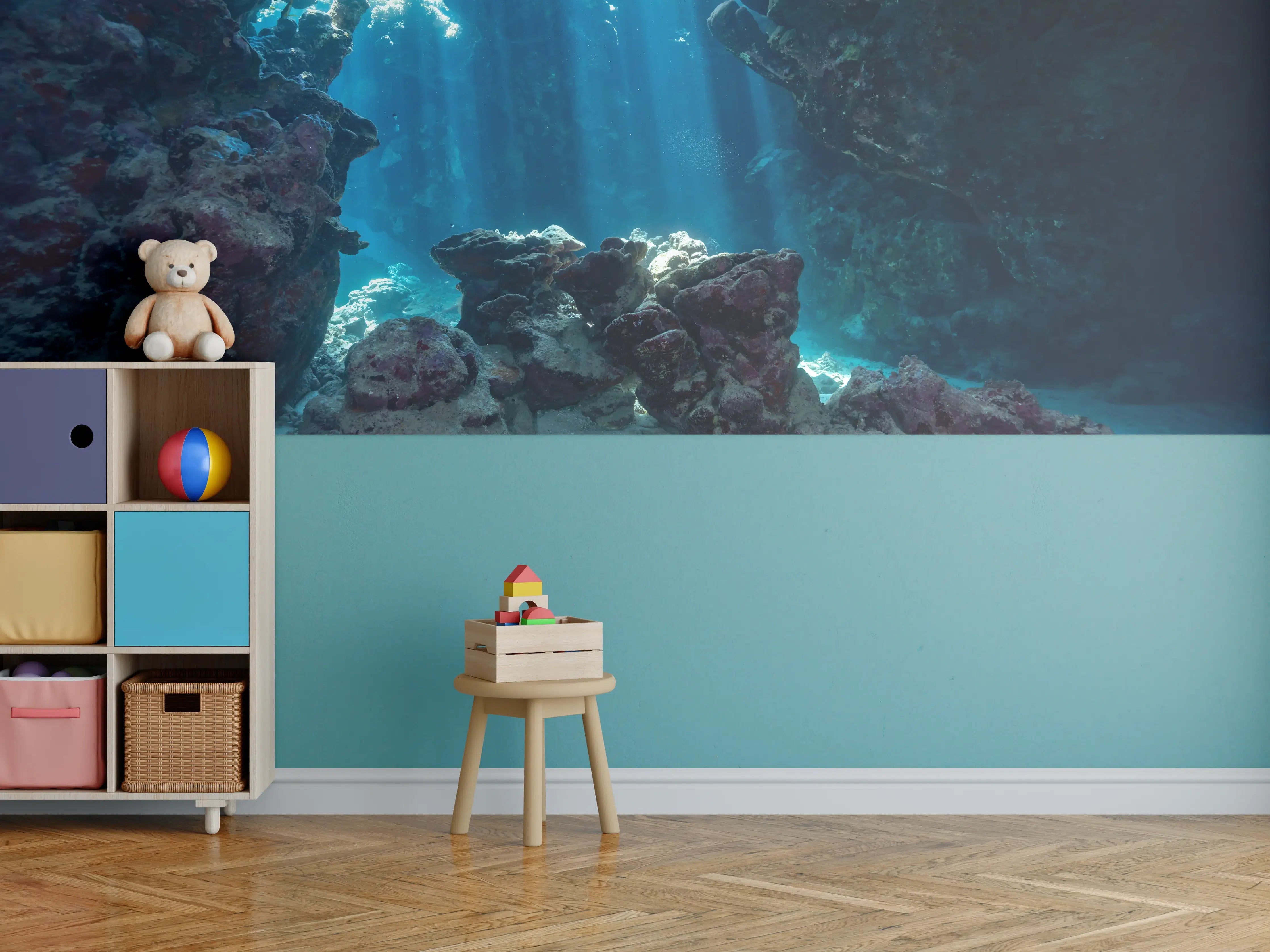 Kinderzimmer Wandgestaltung - Unterwasseransicht eines Riffs