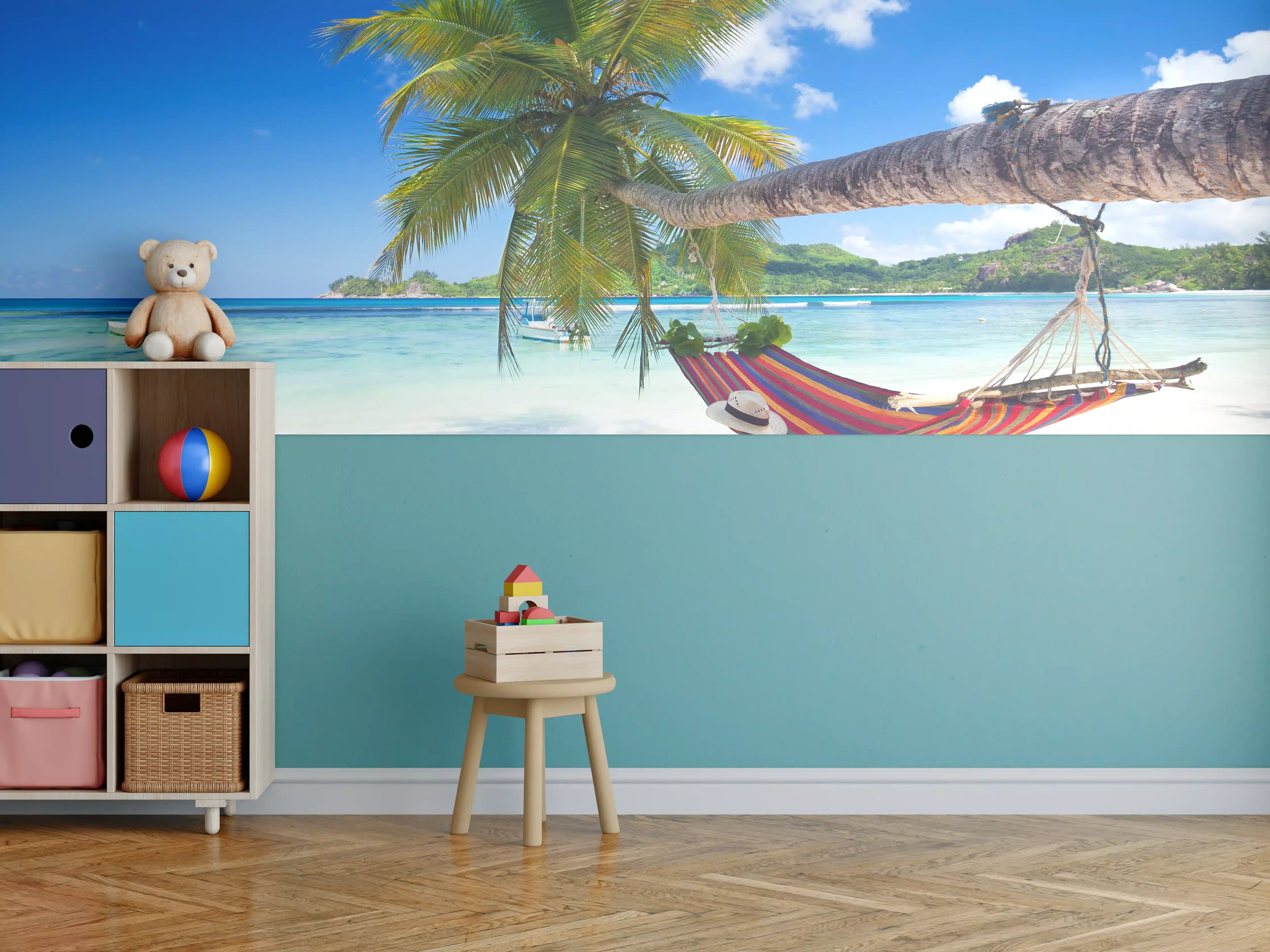 Kinderzimmer Wandgestaltung - Urlaub am Strand in Seychellen