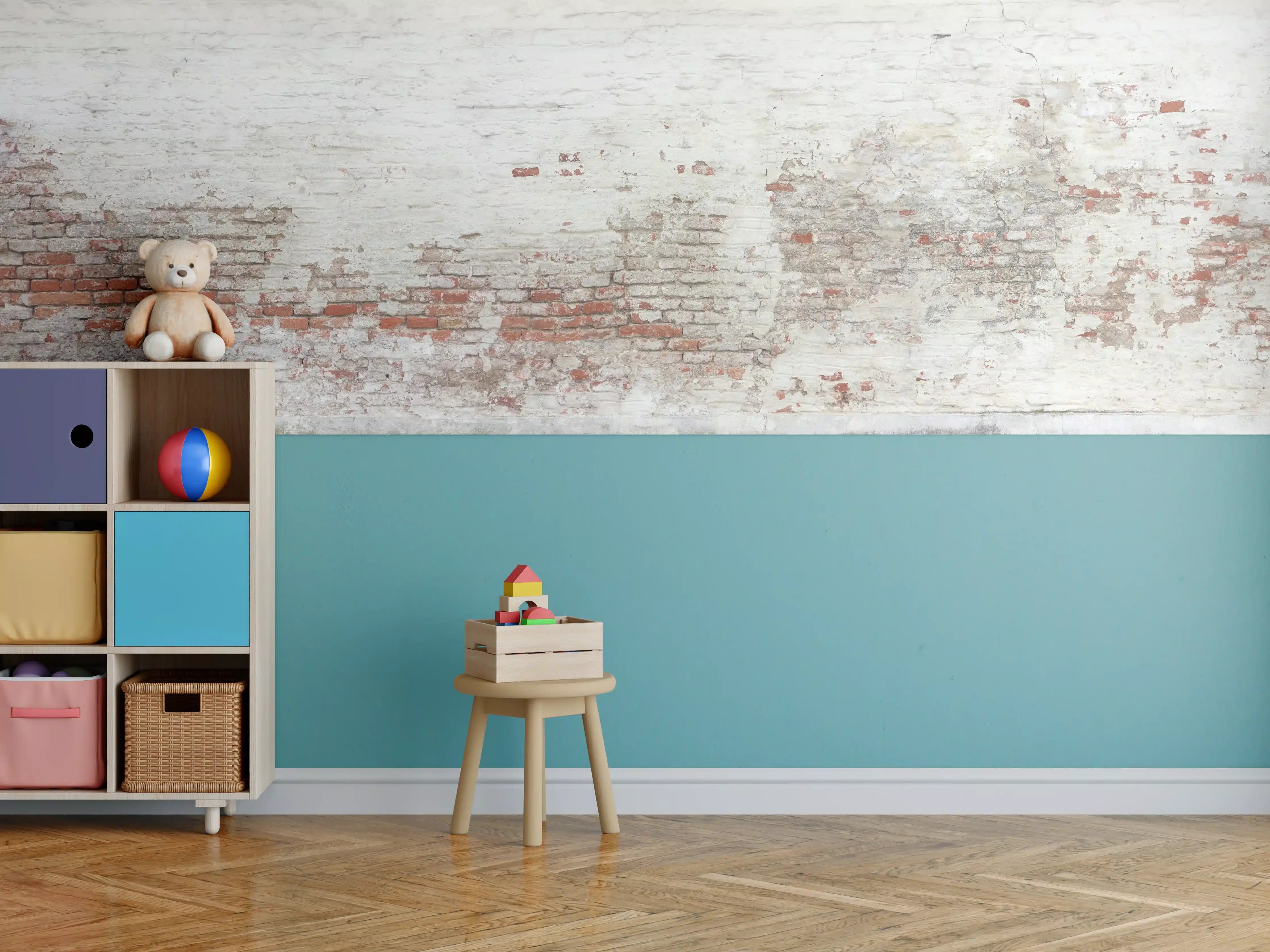 Kinderzimmer Wandgestaltung - Veraltete Hauswand