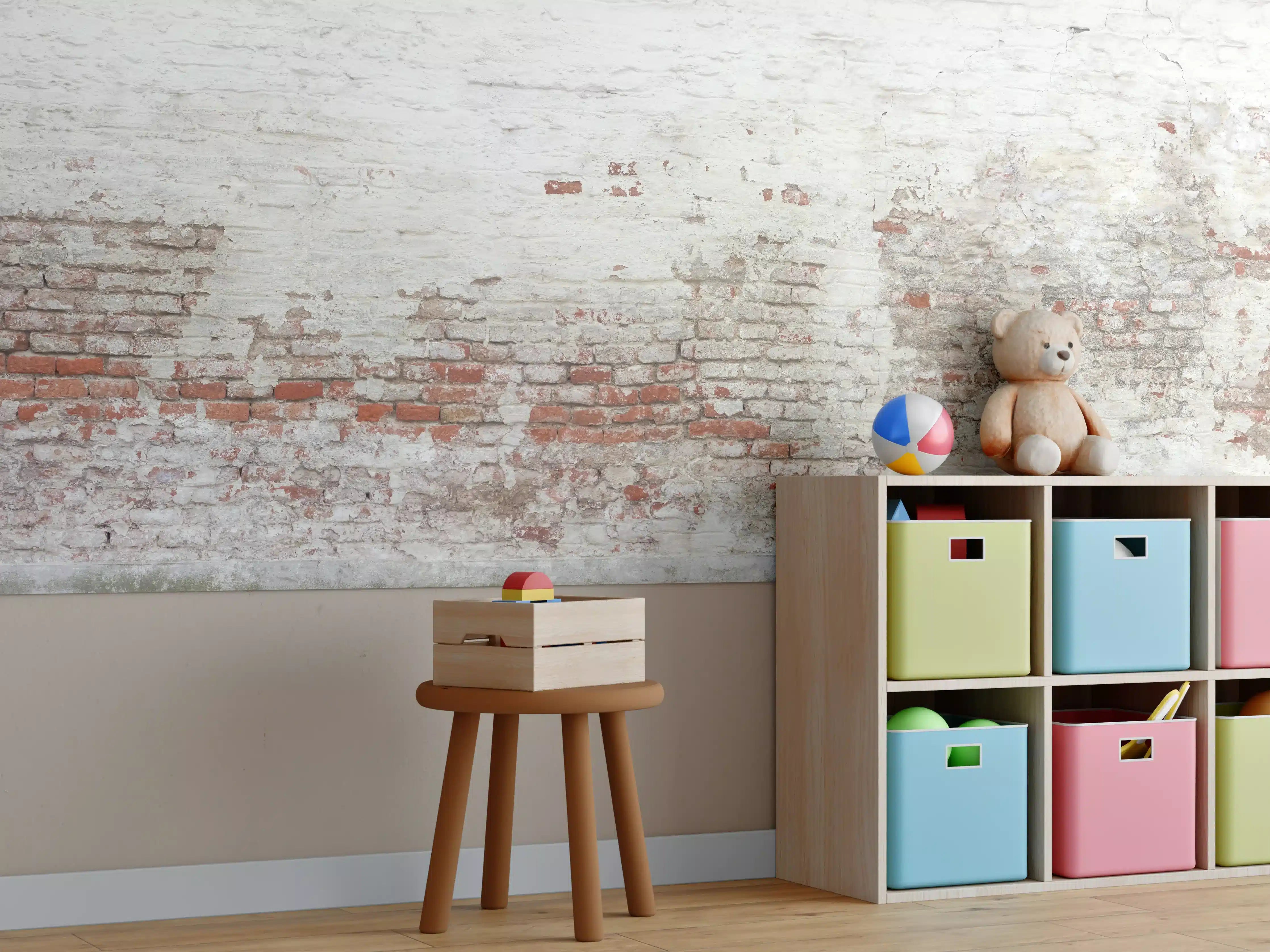 Kinderzimmer Wandgestaltung - Veraltete Hauswand