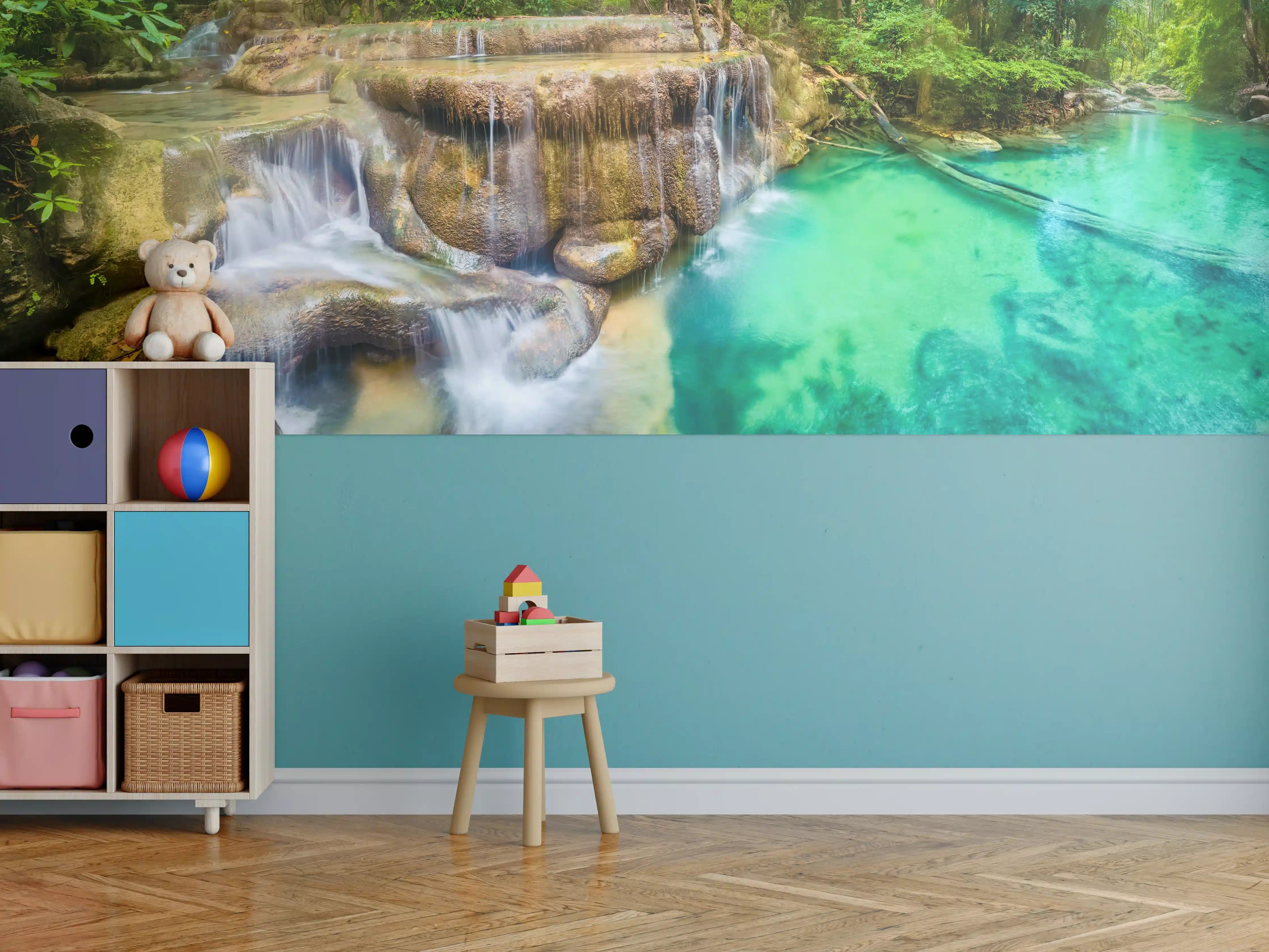 Kinderzimmer Wandgestaltung - Verborgene Oase im Regenwald