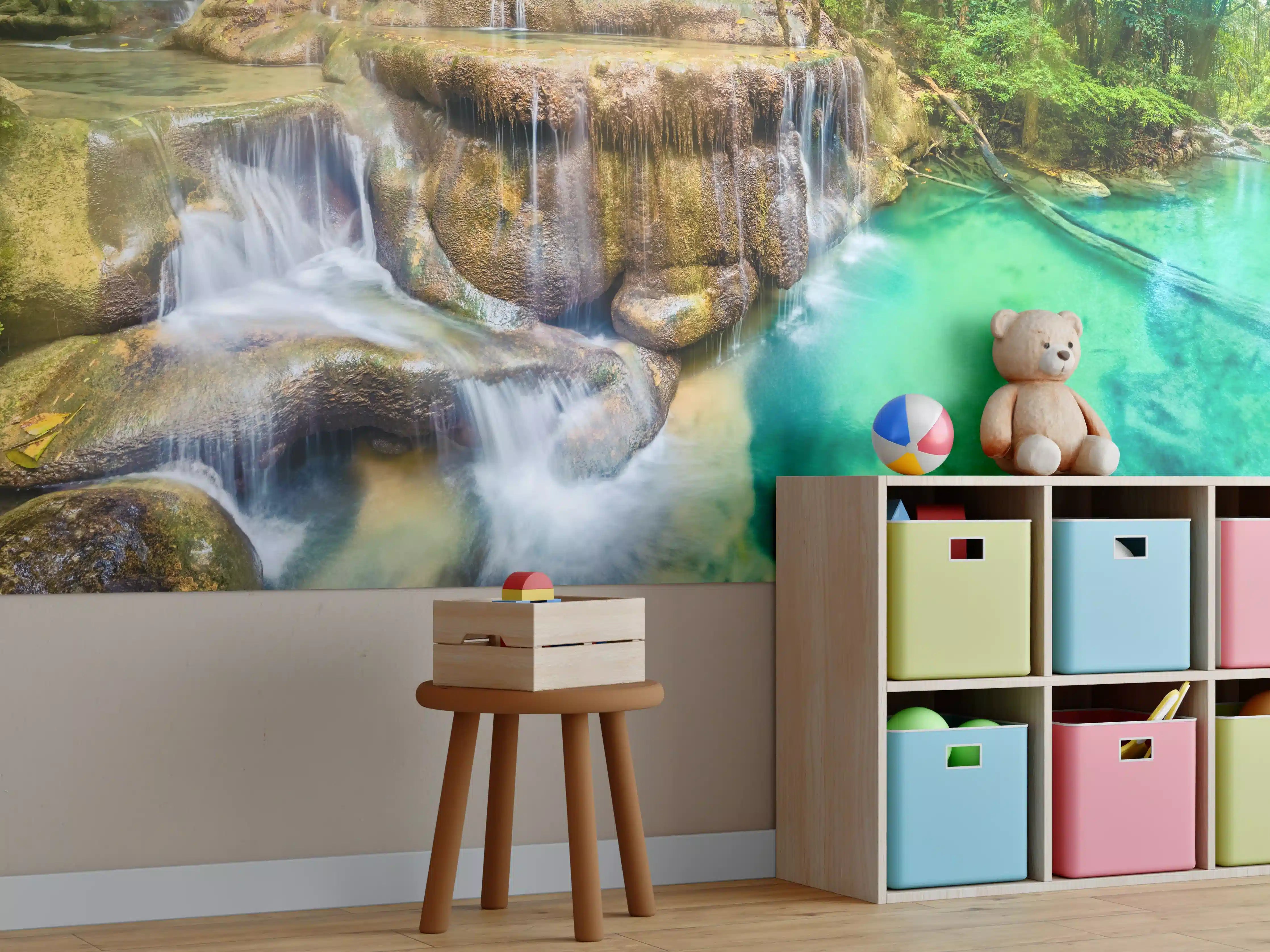 Kinderzimmer Wandgestaltung - Verborgene Oase im Regenwald