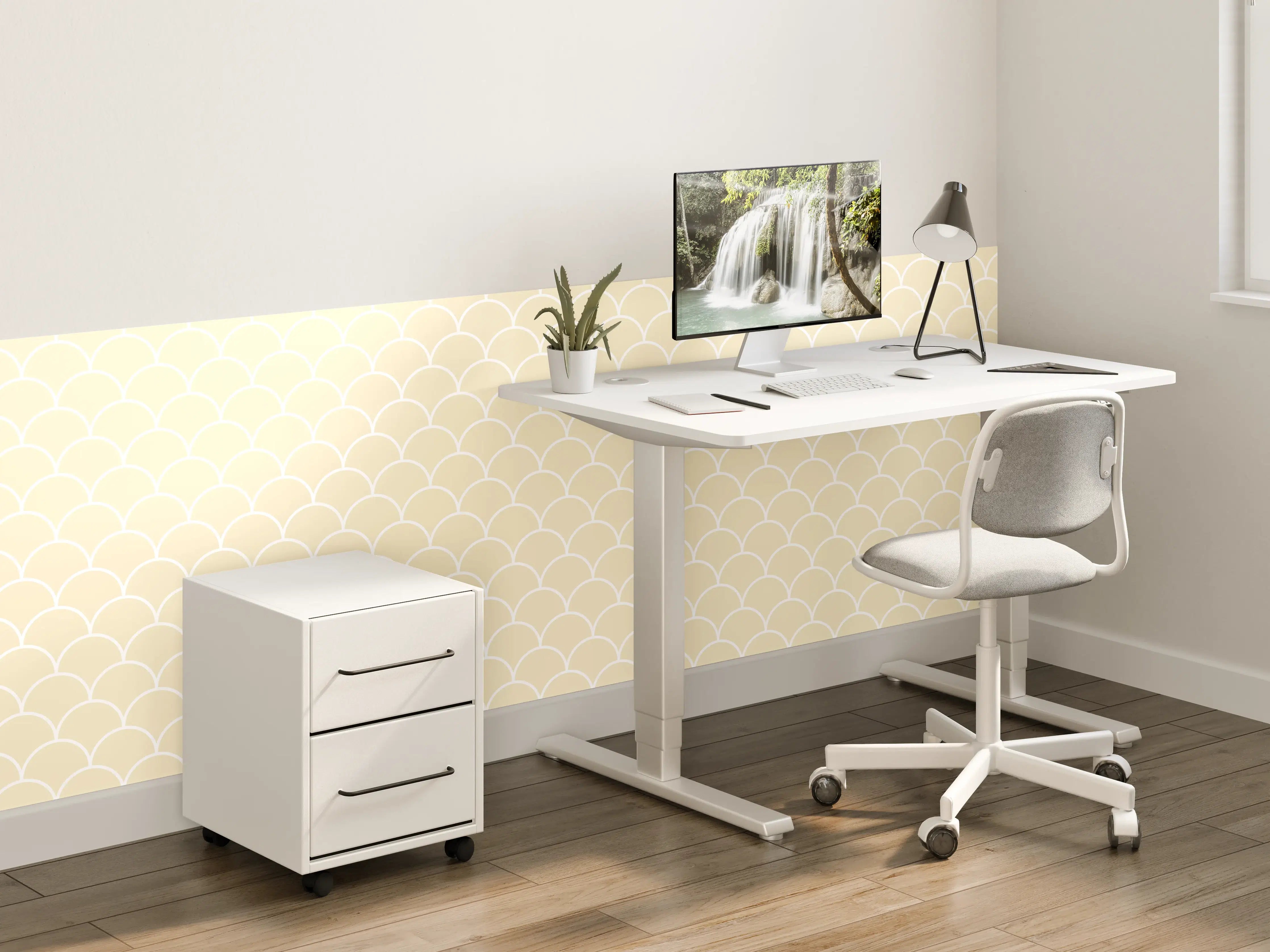 Kinderzimmer Wandgestaltung - Vergoldete Império Fliese