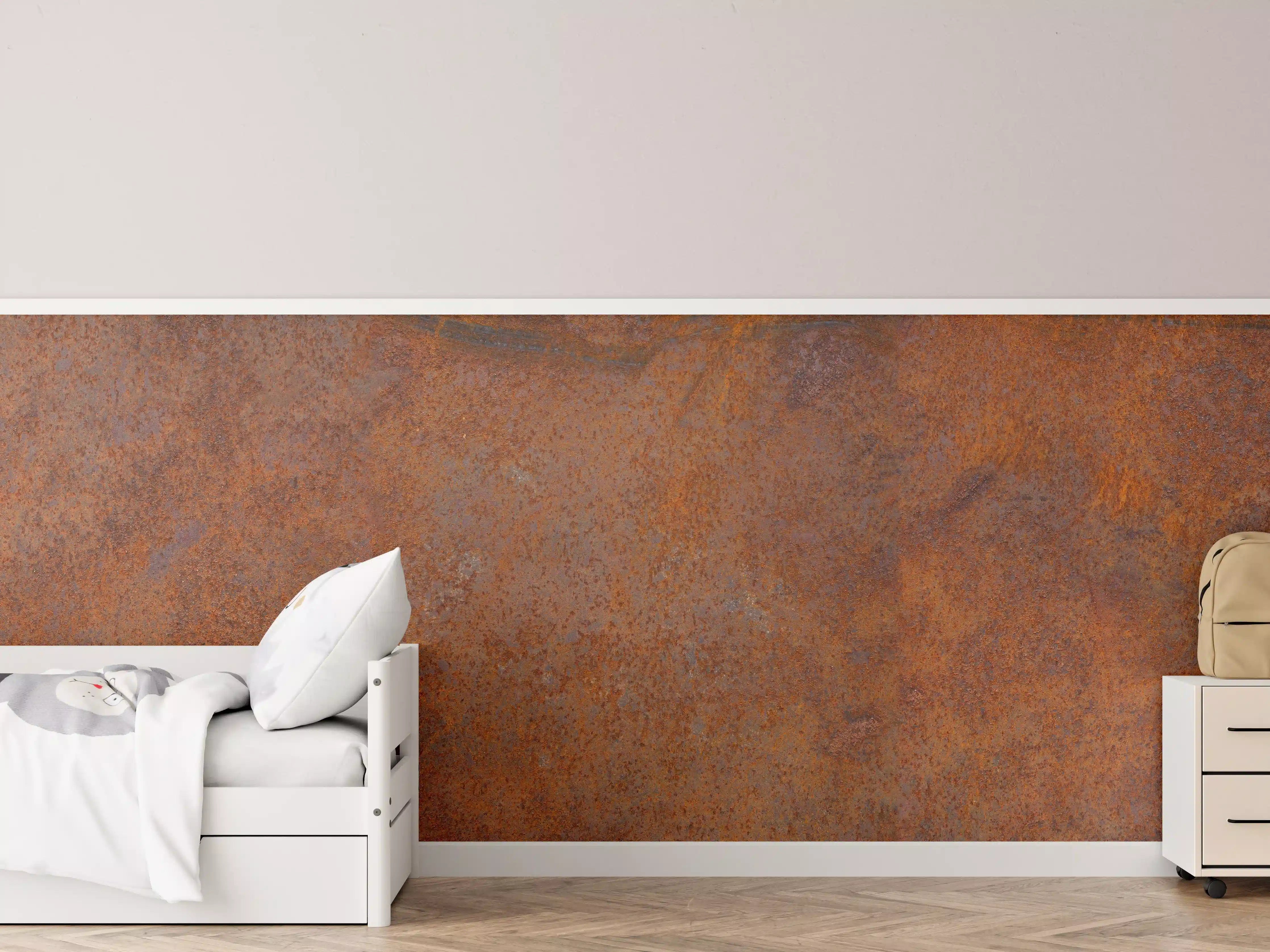 Kinderzimmer Wandgestaltung - Verrostetes Metall