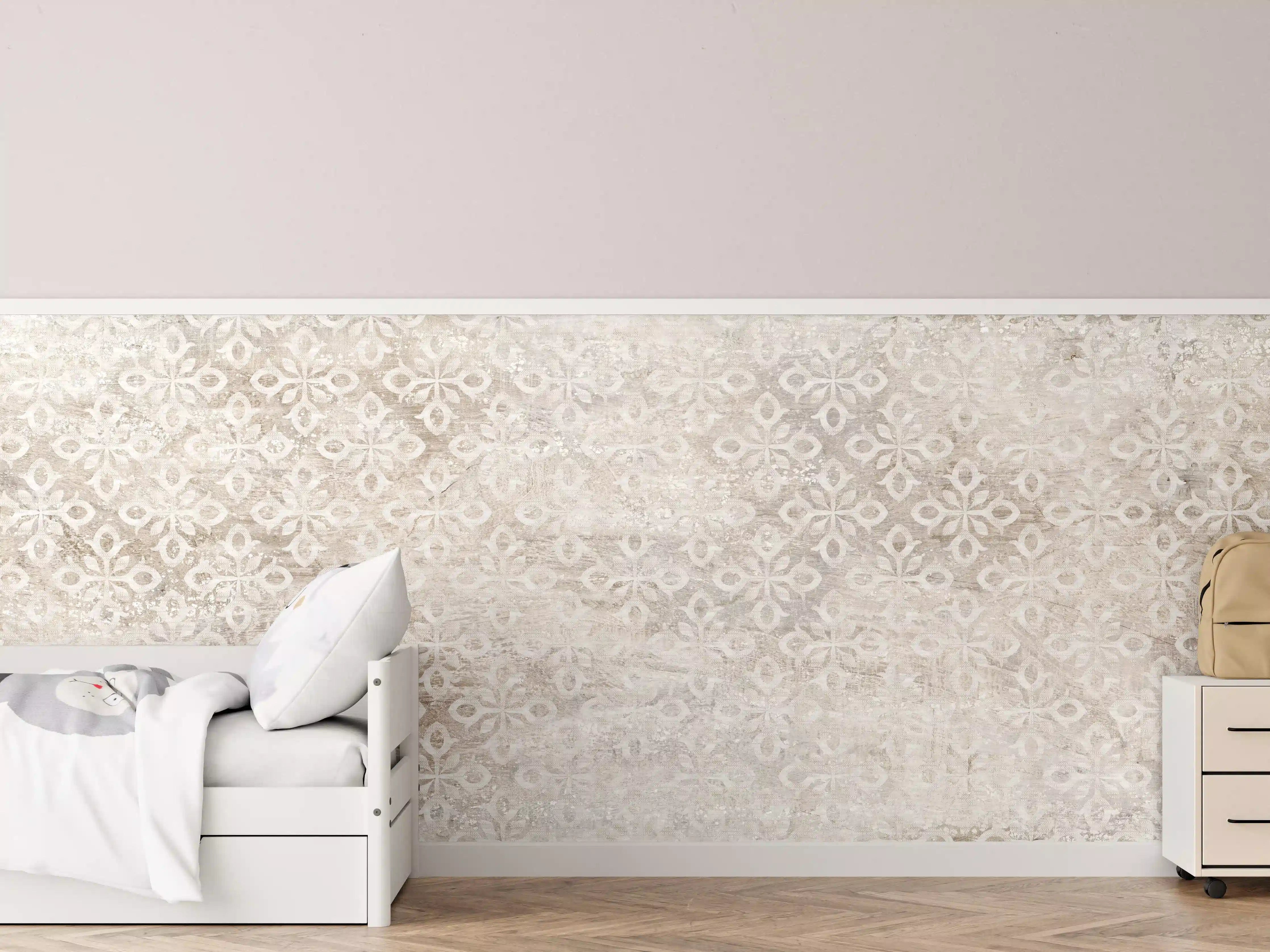 Kinderzimmer Wandgestaltung - Verunreinigtes Ornament Muster