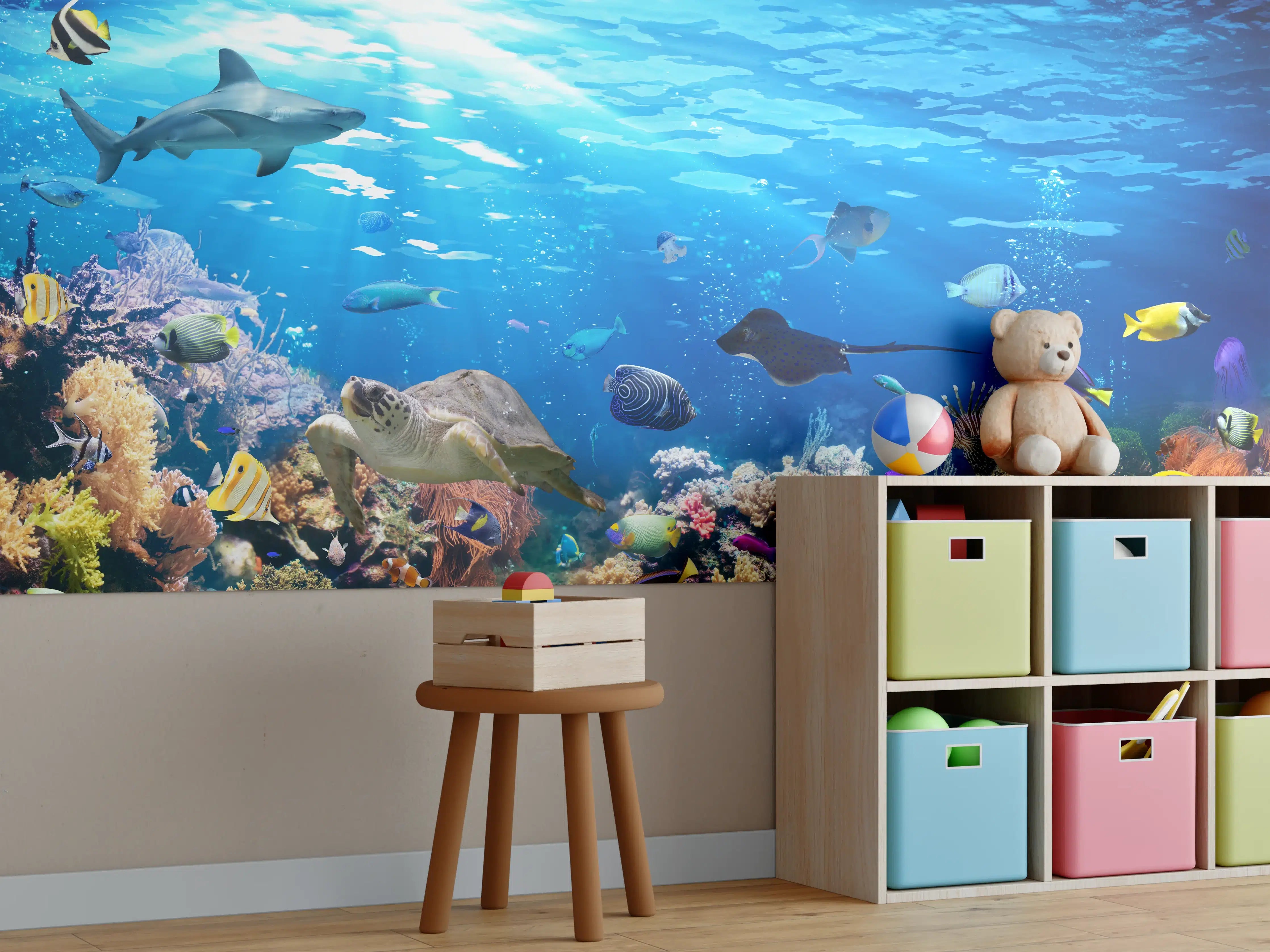 Kinderzimmer Wandgestaltung - Vielfältige Unterwasserwelt