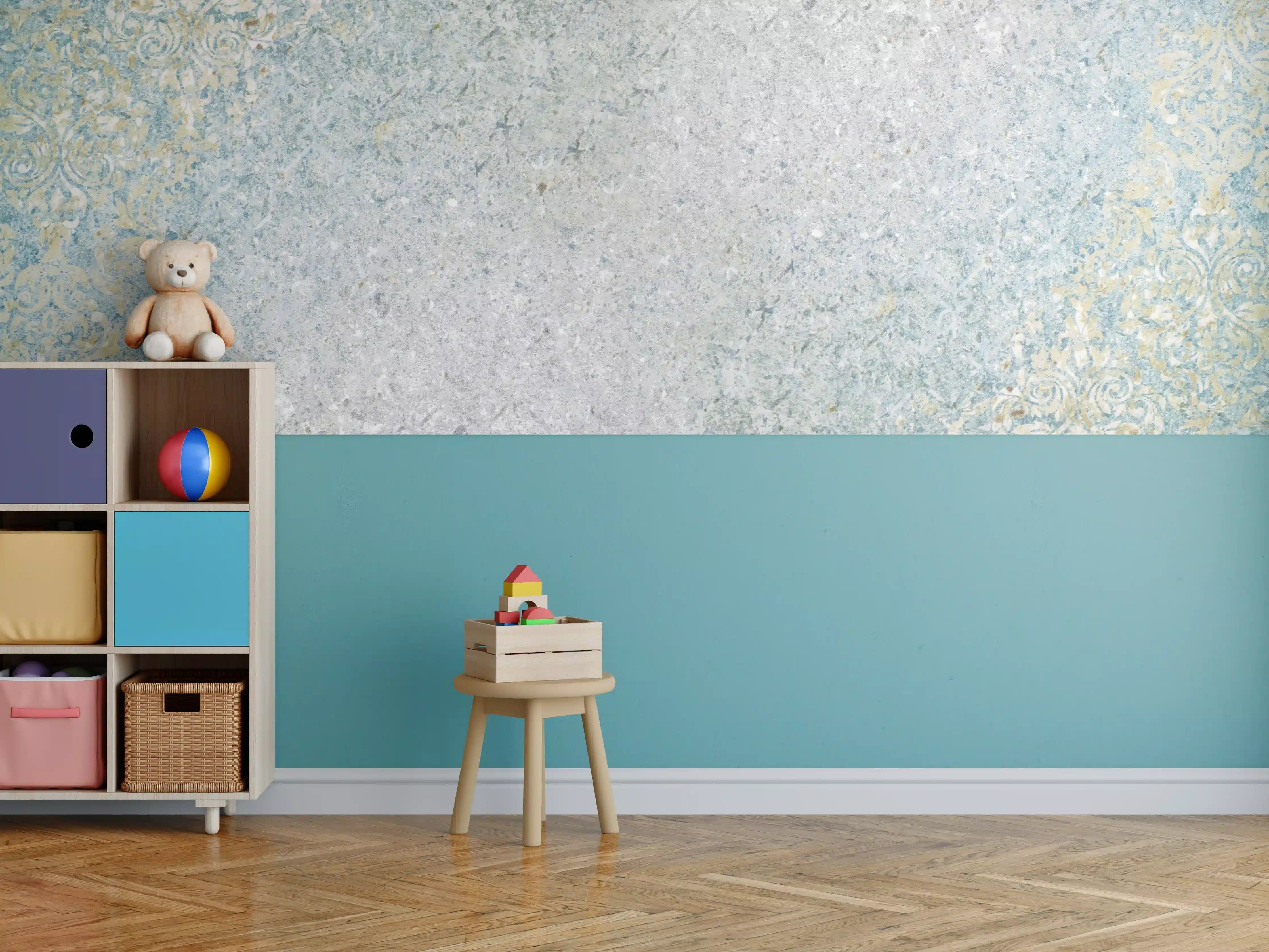 Kinderzimmer Wandgestaltung - Vintage Beton