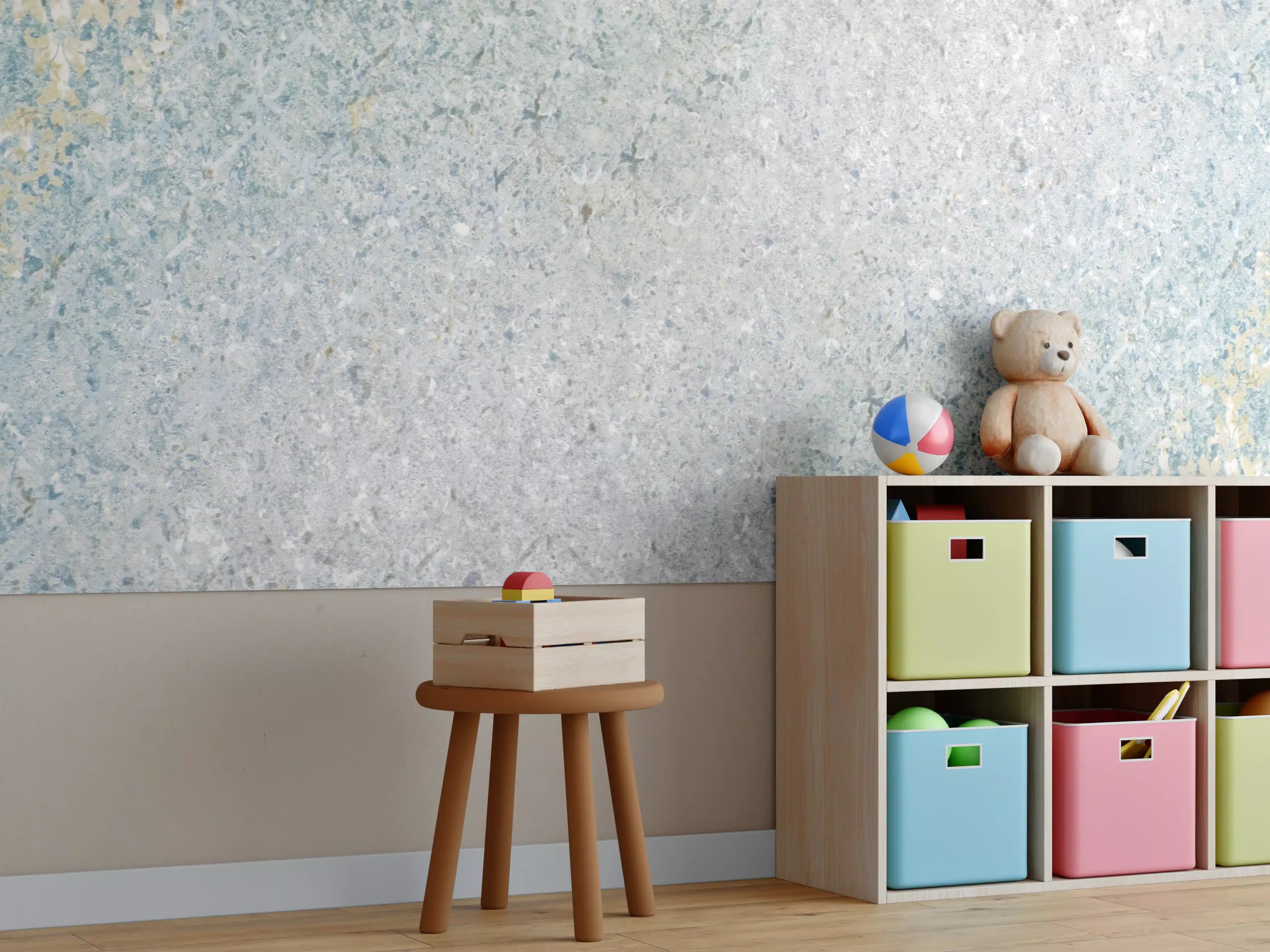 Kinderzimmer Wandgestaltung - Vintage Beton