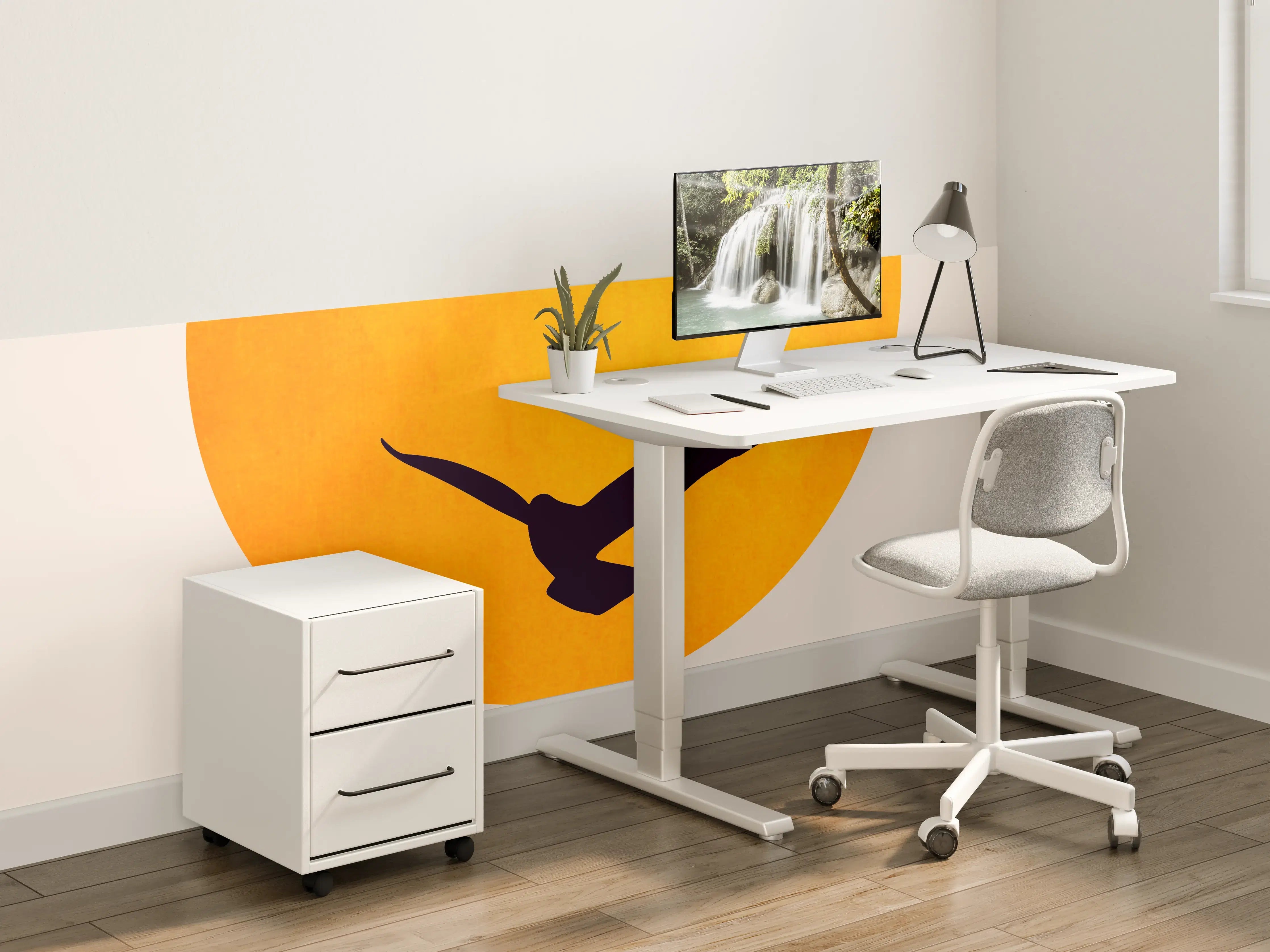 Kinderzimmer Wandgestaltung - Vögel im Himmel - Grafik