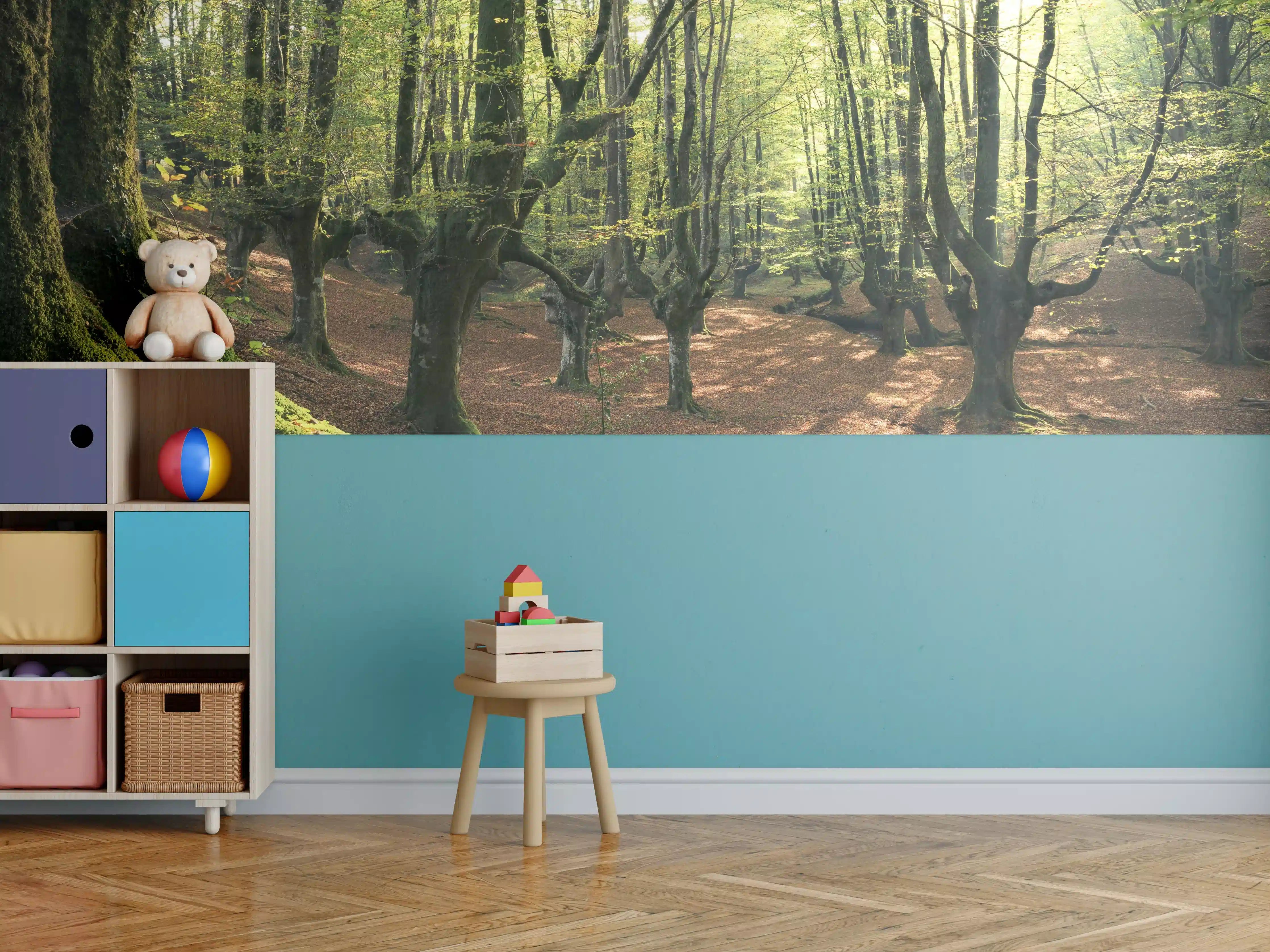 Kinderzimmer Wandgestaltung - Wald in Spanien