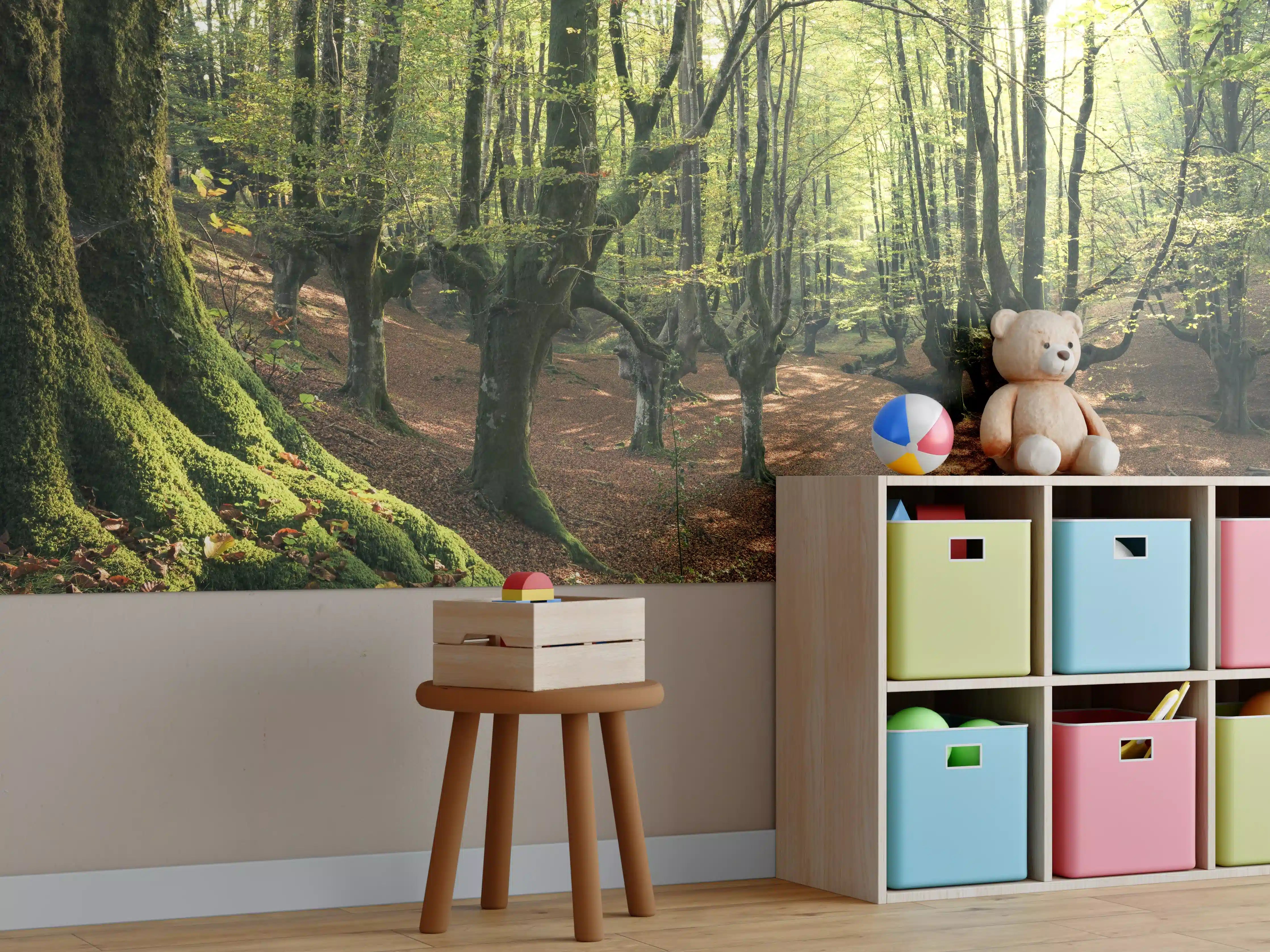 Kinderzimmer Wandgestaltung - Wald in Spanien