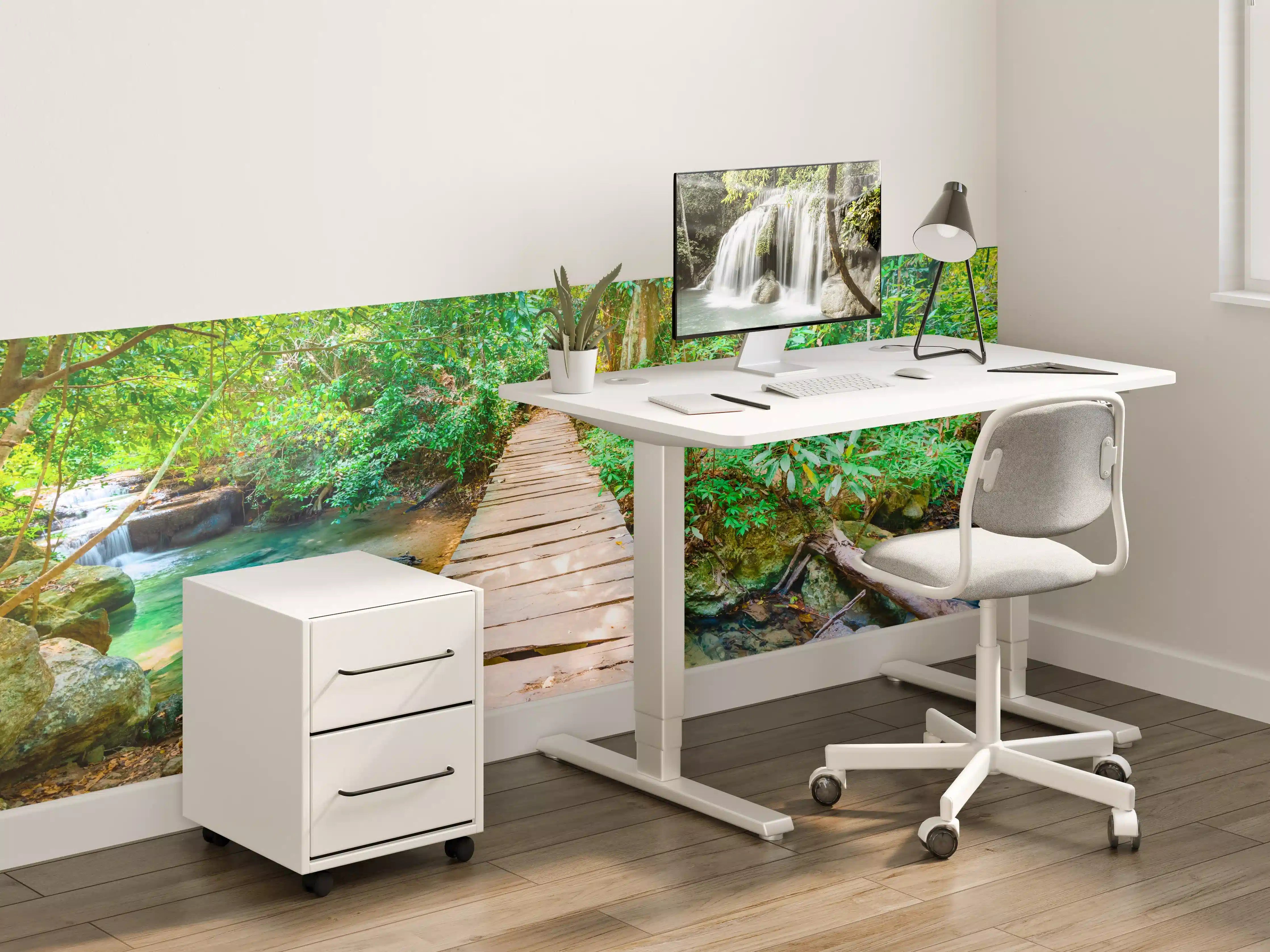 Kinderzimmer Wandgestaltung - Wasserfall im Erawan-Nationalpark