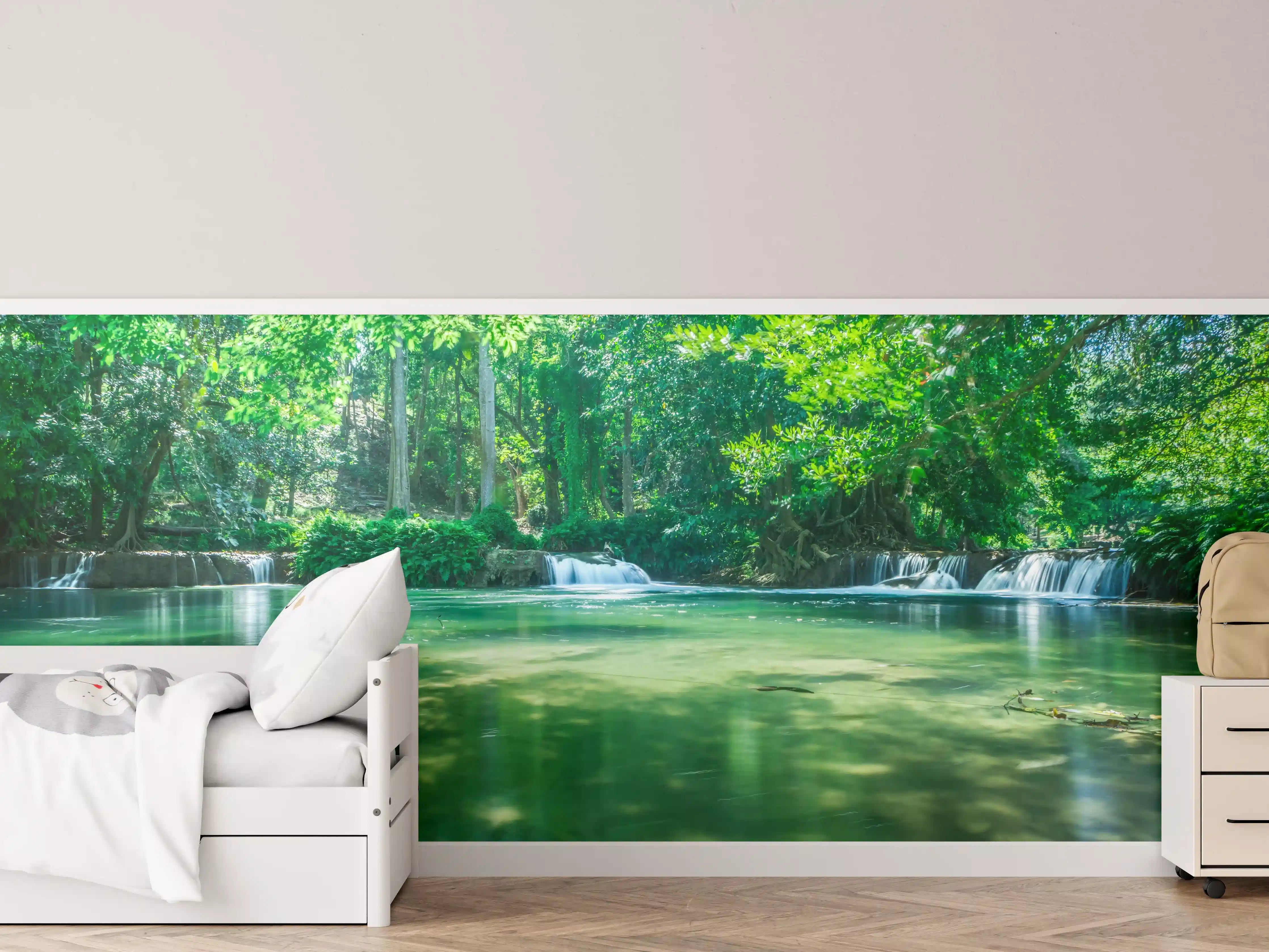 Kinderzimmer Wandgestaltung - Wasserfall in Chet Sao No