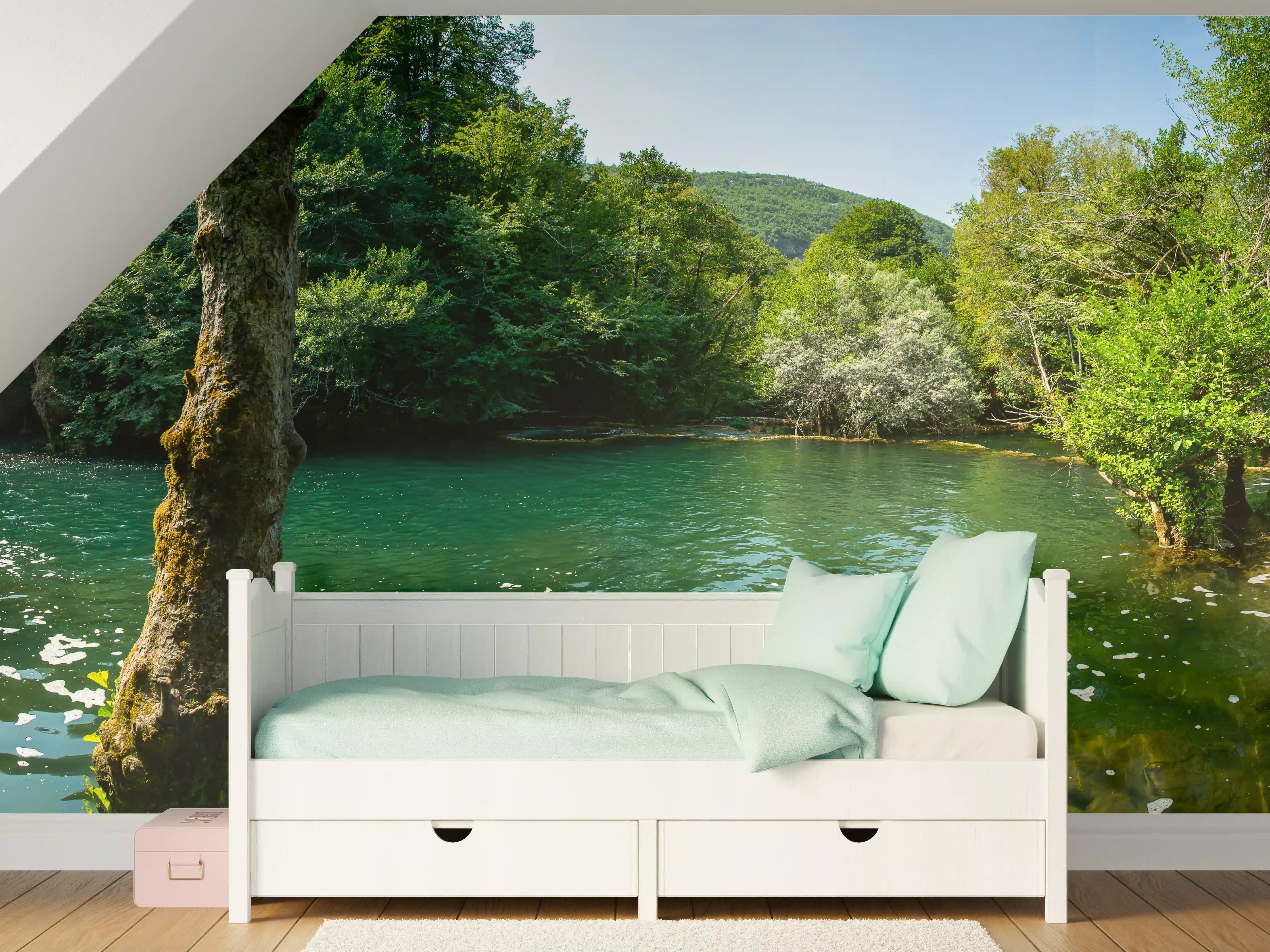 Kinderzimmer Wandgestaltung - Wasserfall von Martin Brod - Bosnien