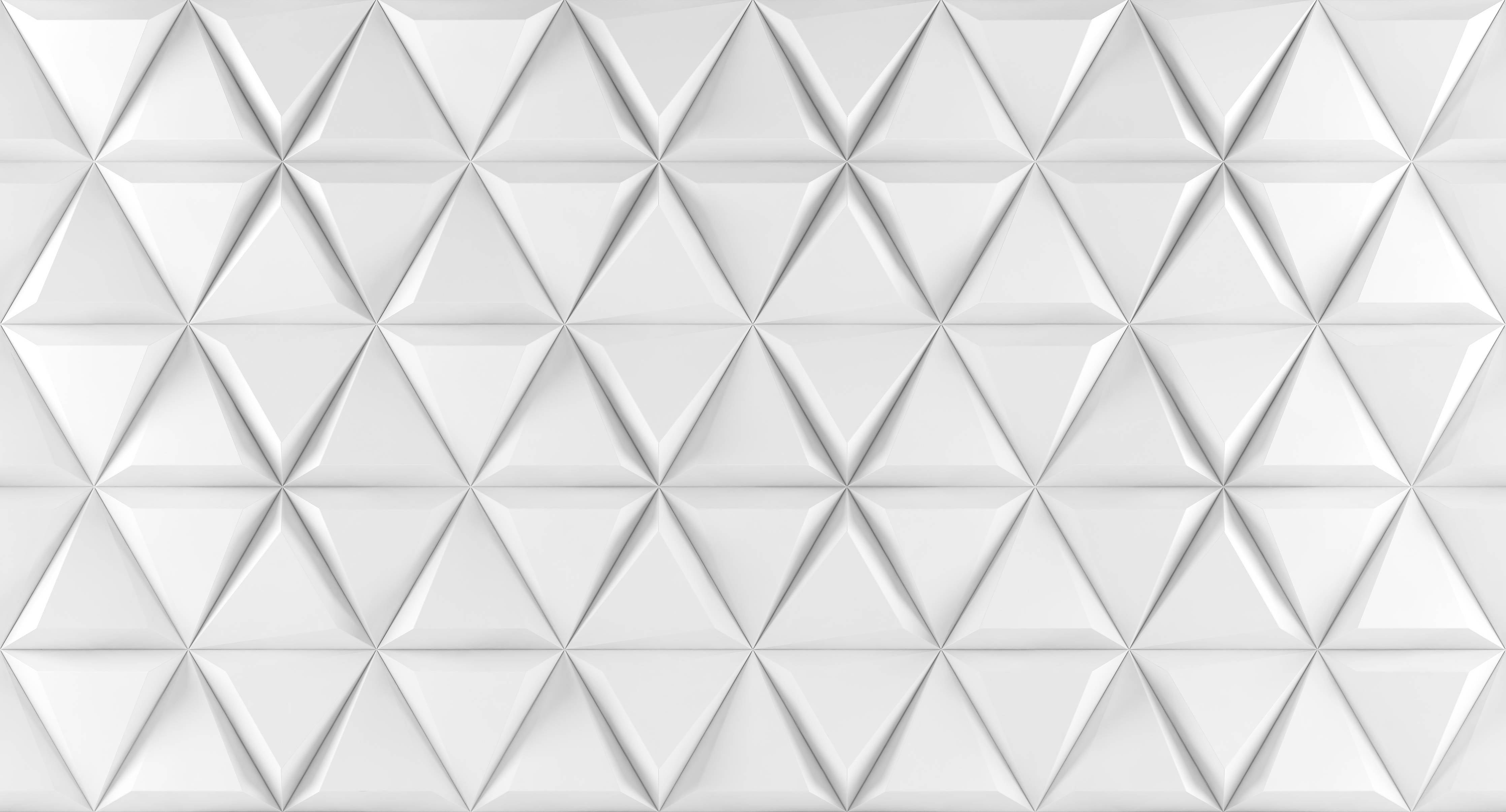 Kinderzimmer Wandgestaltung-Weiß 3D Geometrische Textur