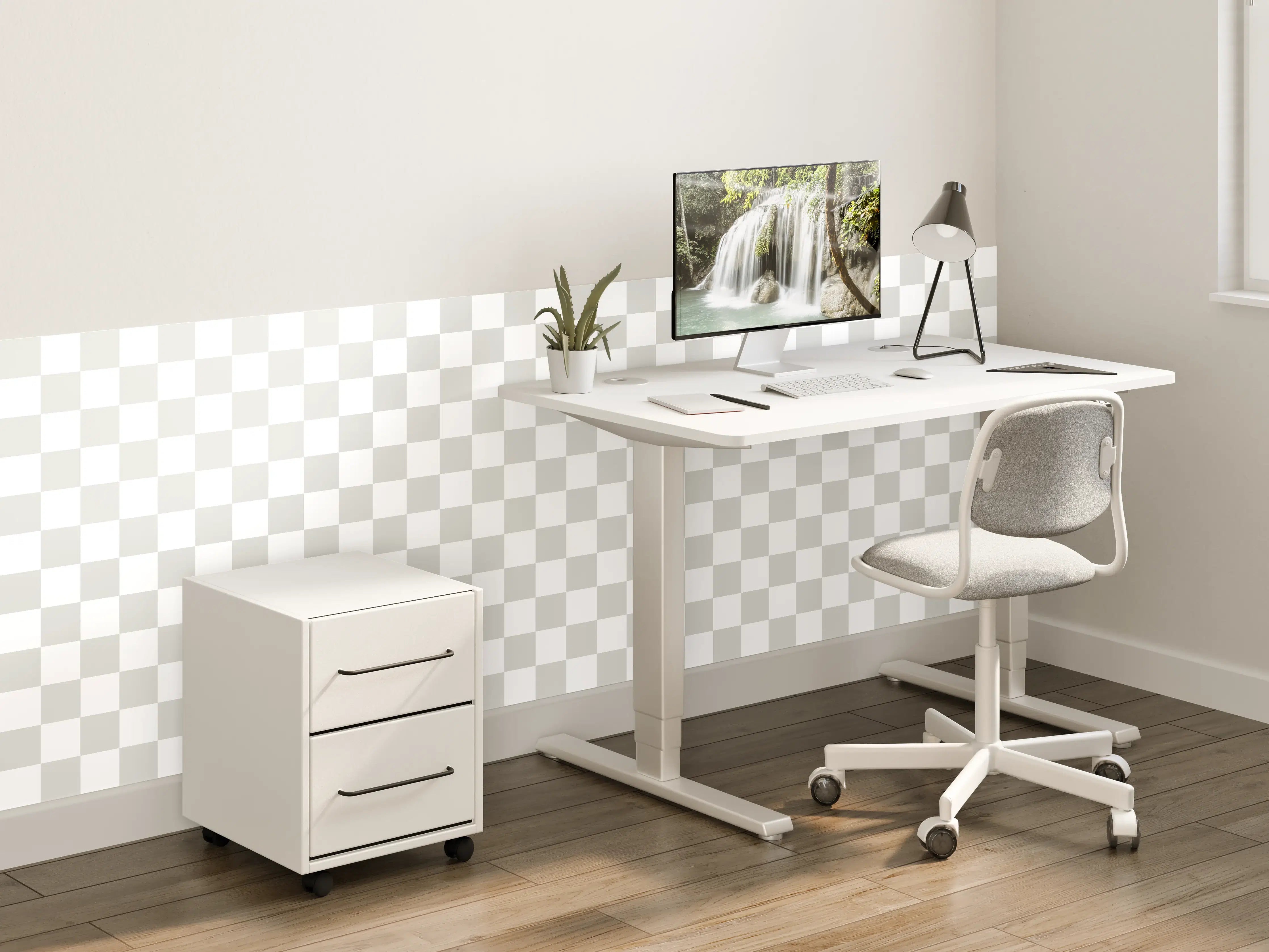 Kinderzimmer Wandgestaltung - Weiß-Grau-Design mit Raffinesse