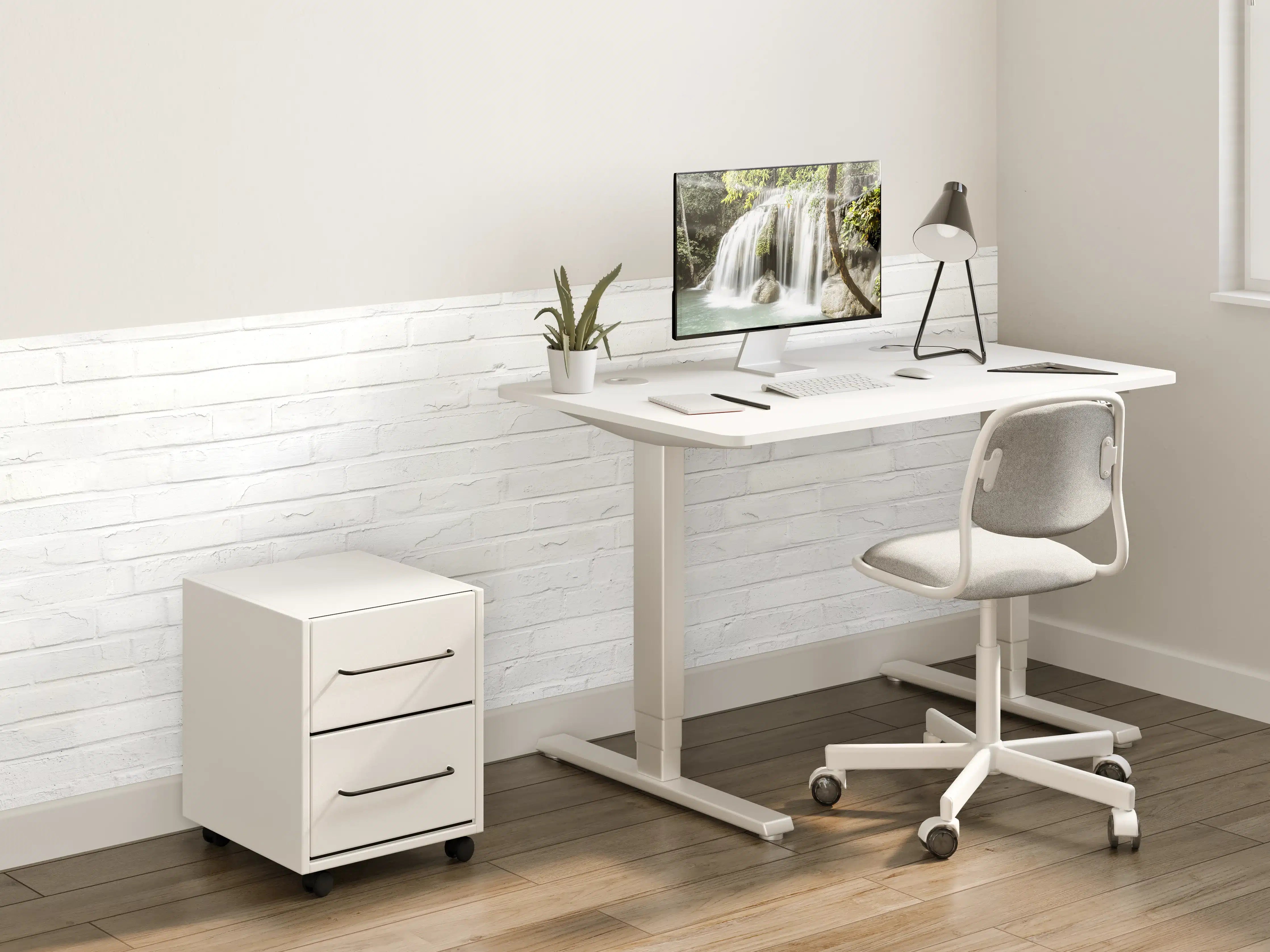 Kinderzimmer Wandgestaltung - Weiß bemalte Steinmauer