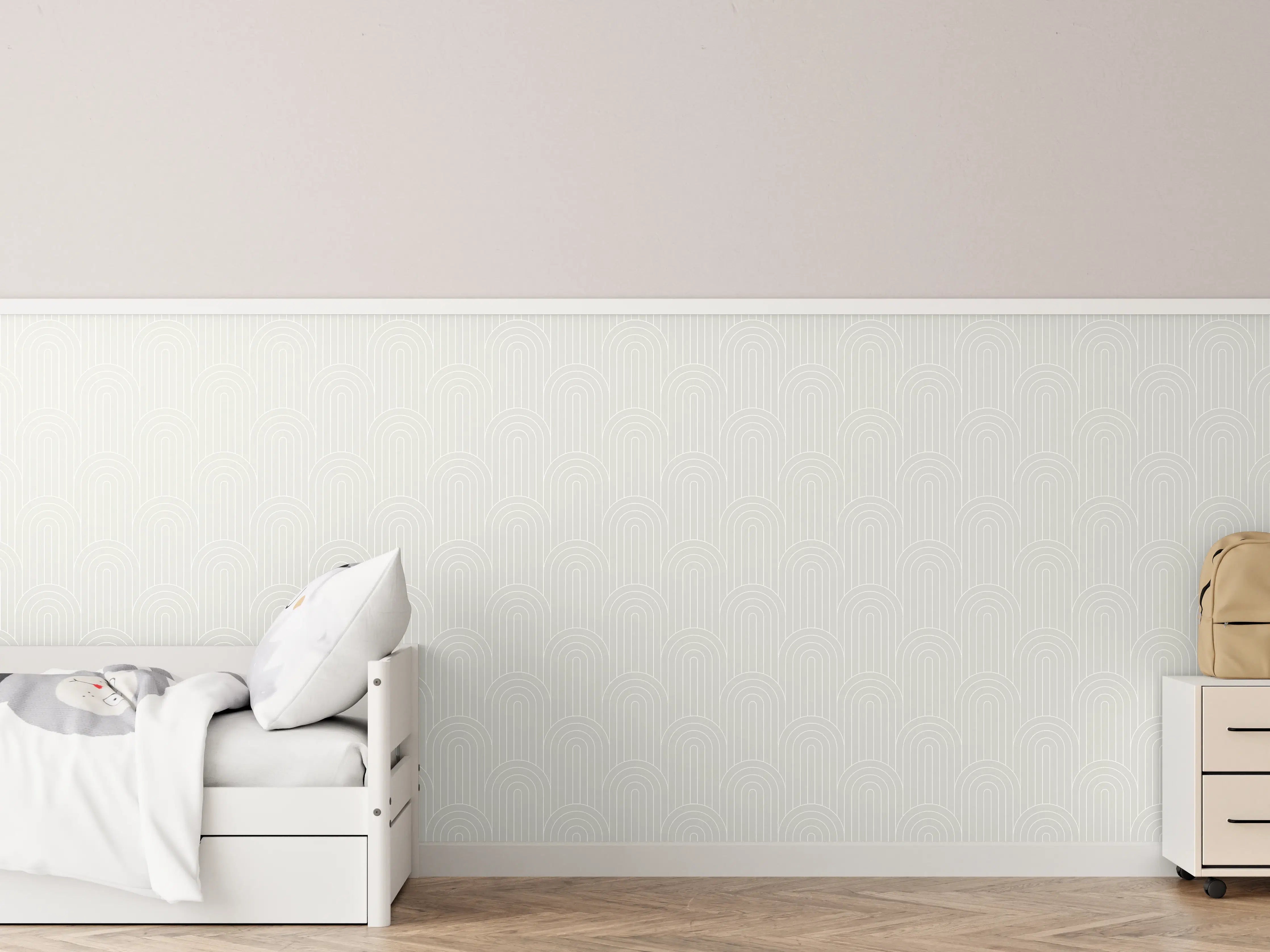 Kinderzimmer Wandgestaltung - Weiße Grautöne: Elegante Raumgestaltung