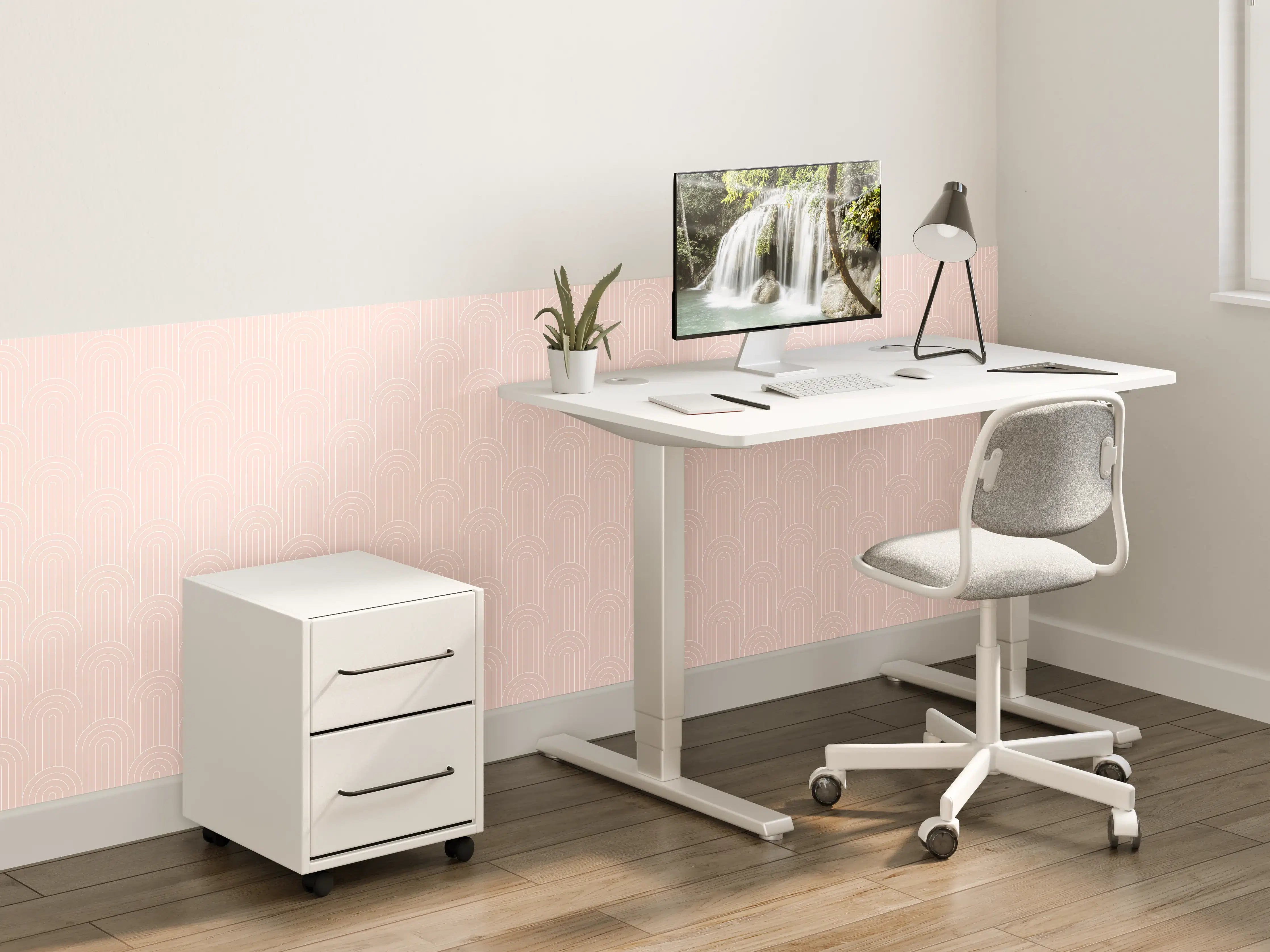 Kinderzimmer Wandgestaltung - Weiße, elegante Arcate