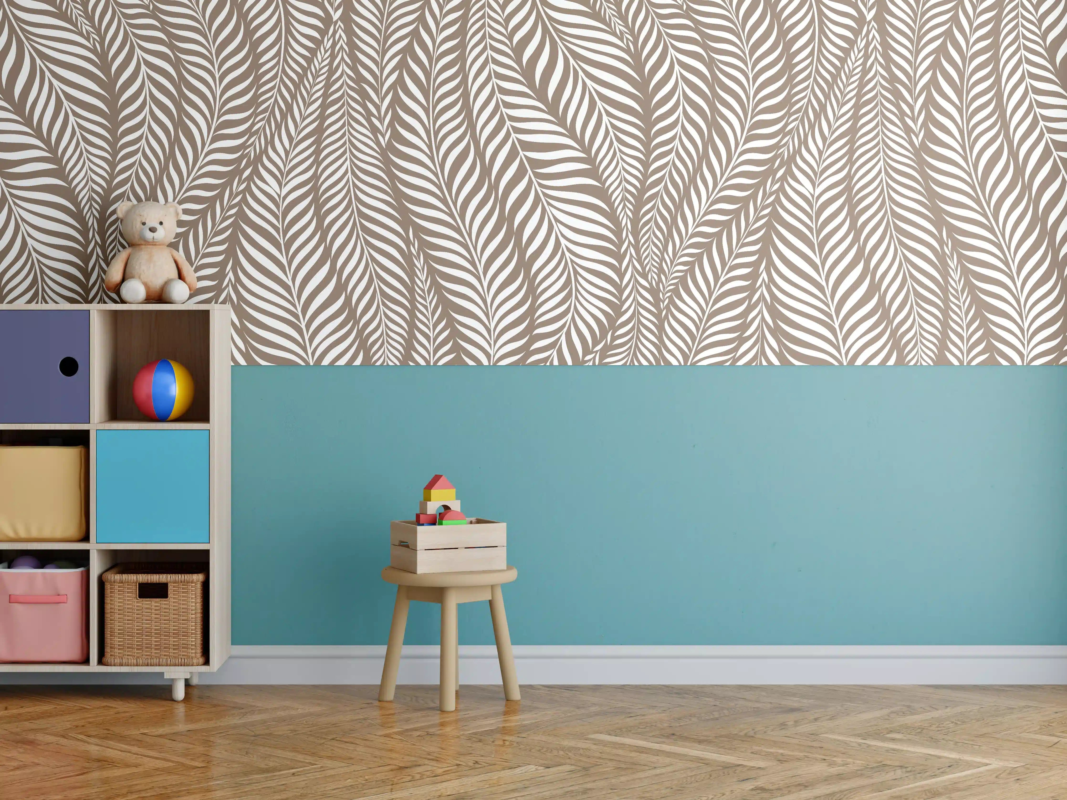Kinderzimmer Wandgestaltung - Weiße, elegante Dekoration