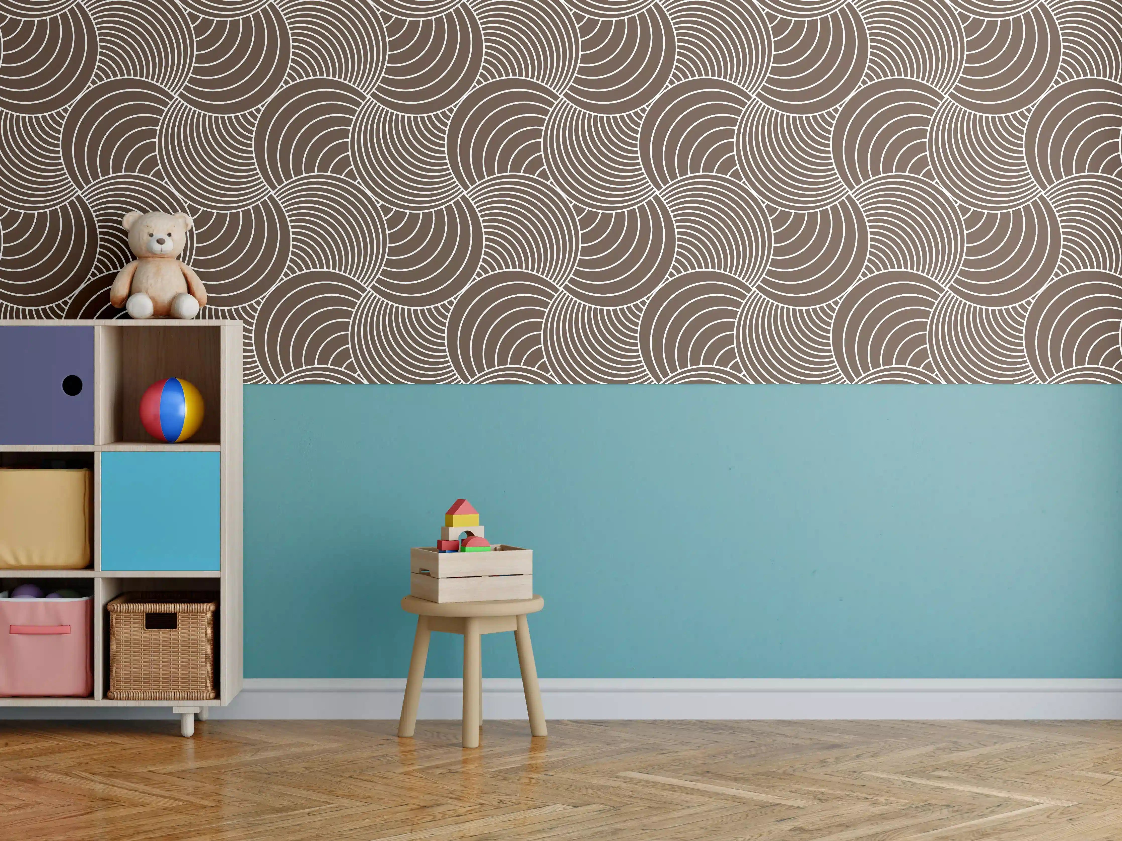 Kinderzimmer Wandgestaltung - Weißer Marmor mit eleganten Graunuancen und Textur