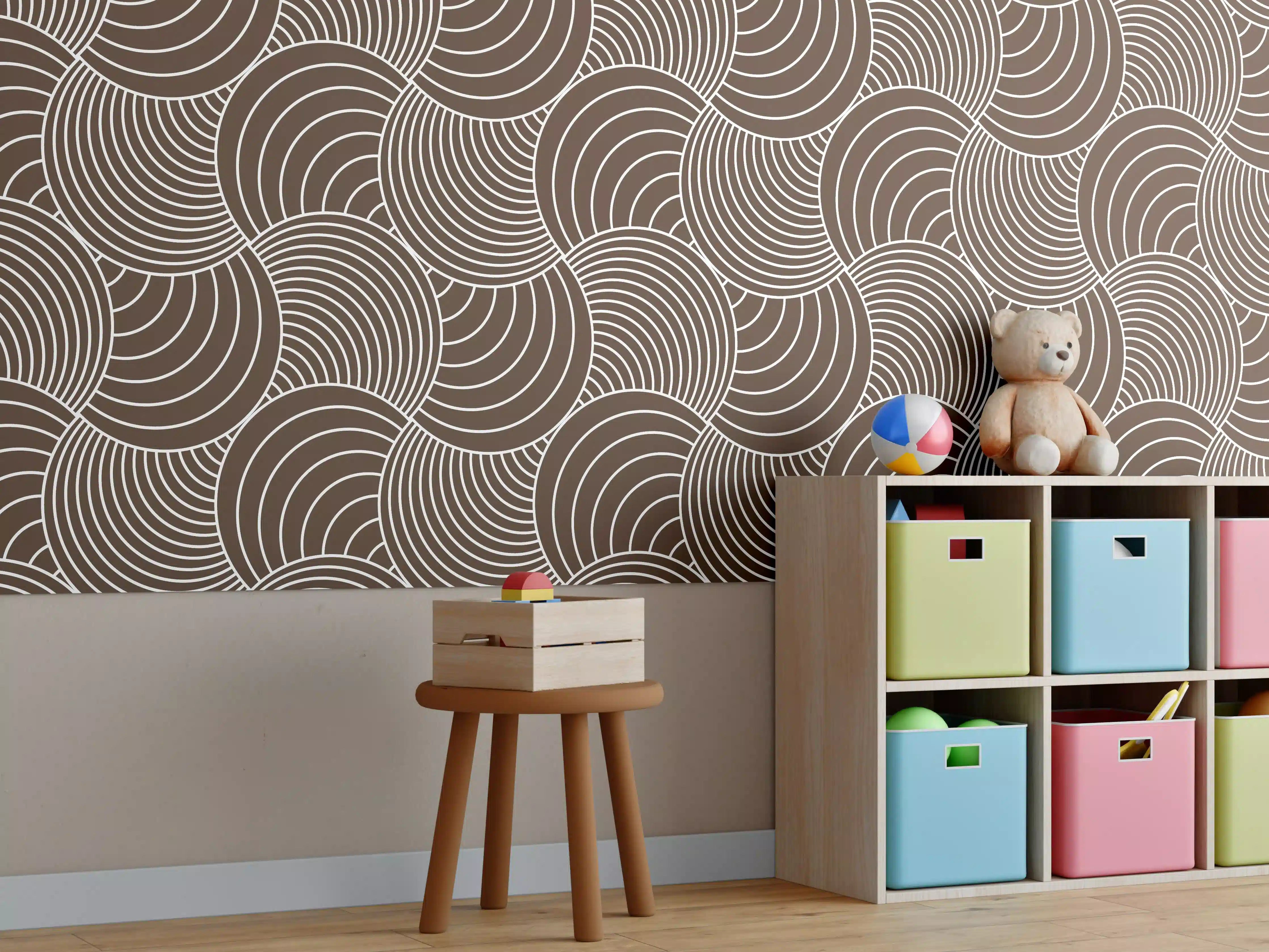 Kinderzimmer Wandgestaltung - Weißer Marmor mit eleganten Graunuancen und Textur