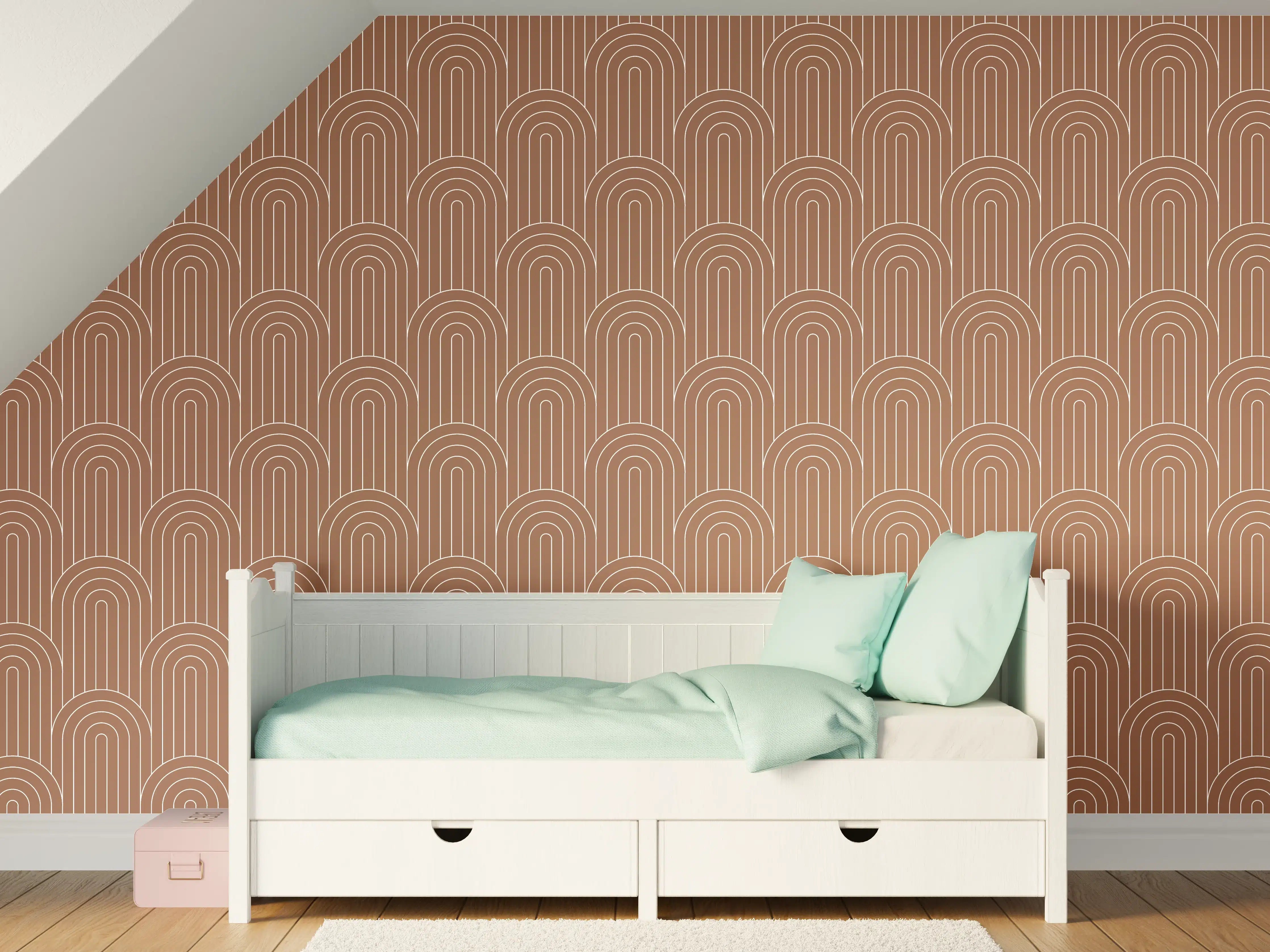 Kinderzimmer Wandgestaltung - Weißer Marmor mit feinen Grau-Nuancen und eleganter Textur