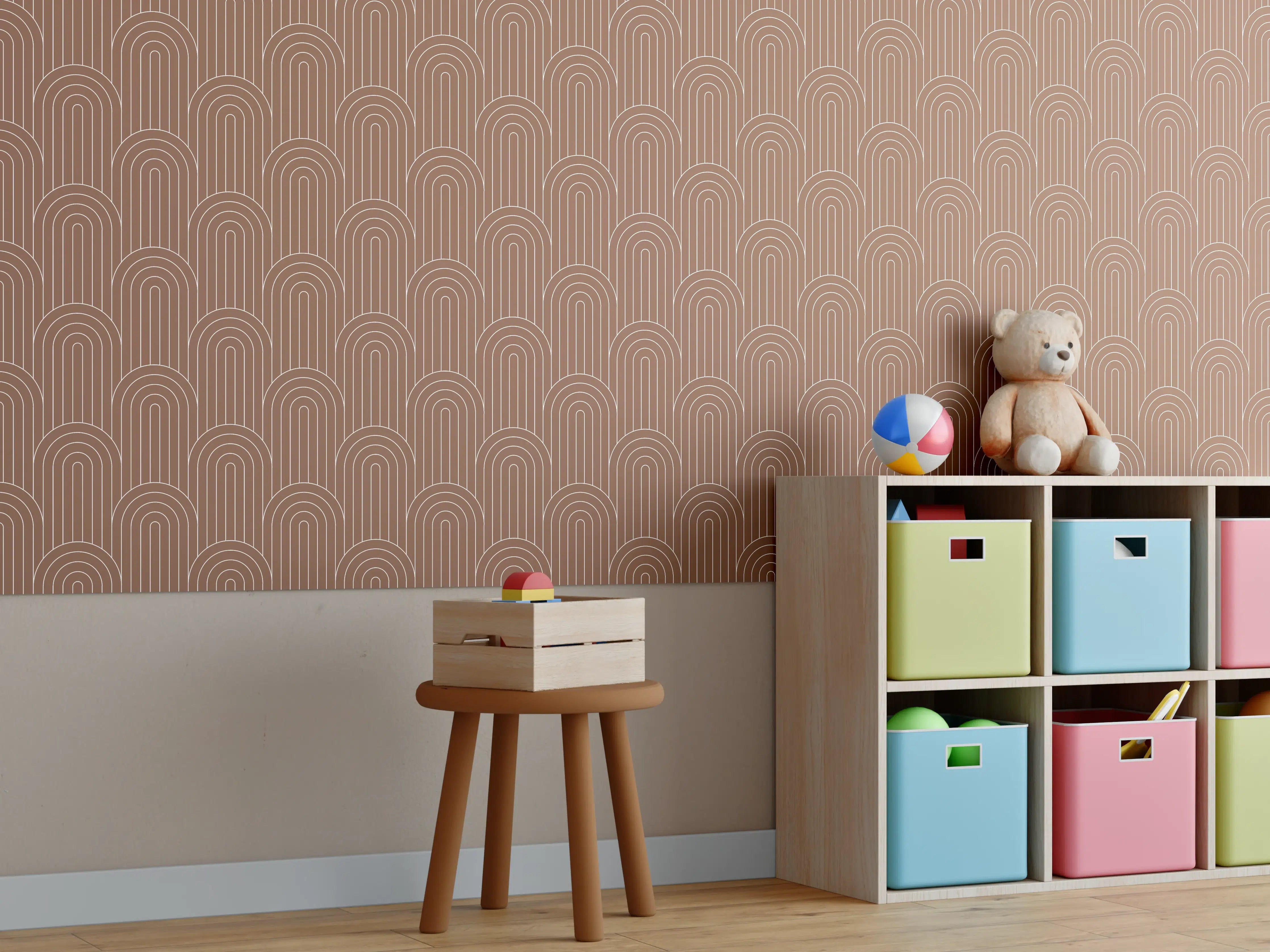 Kinderzimmer Wandgestaltung - Weißer Marmor mit feinen Grau-Nuancen und eleganter Textur