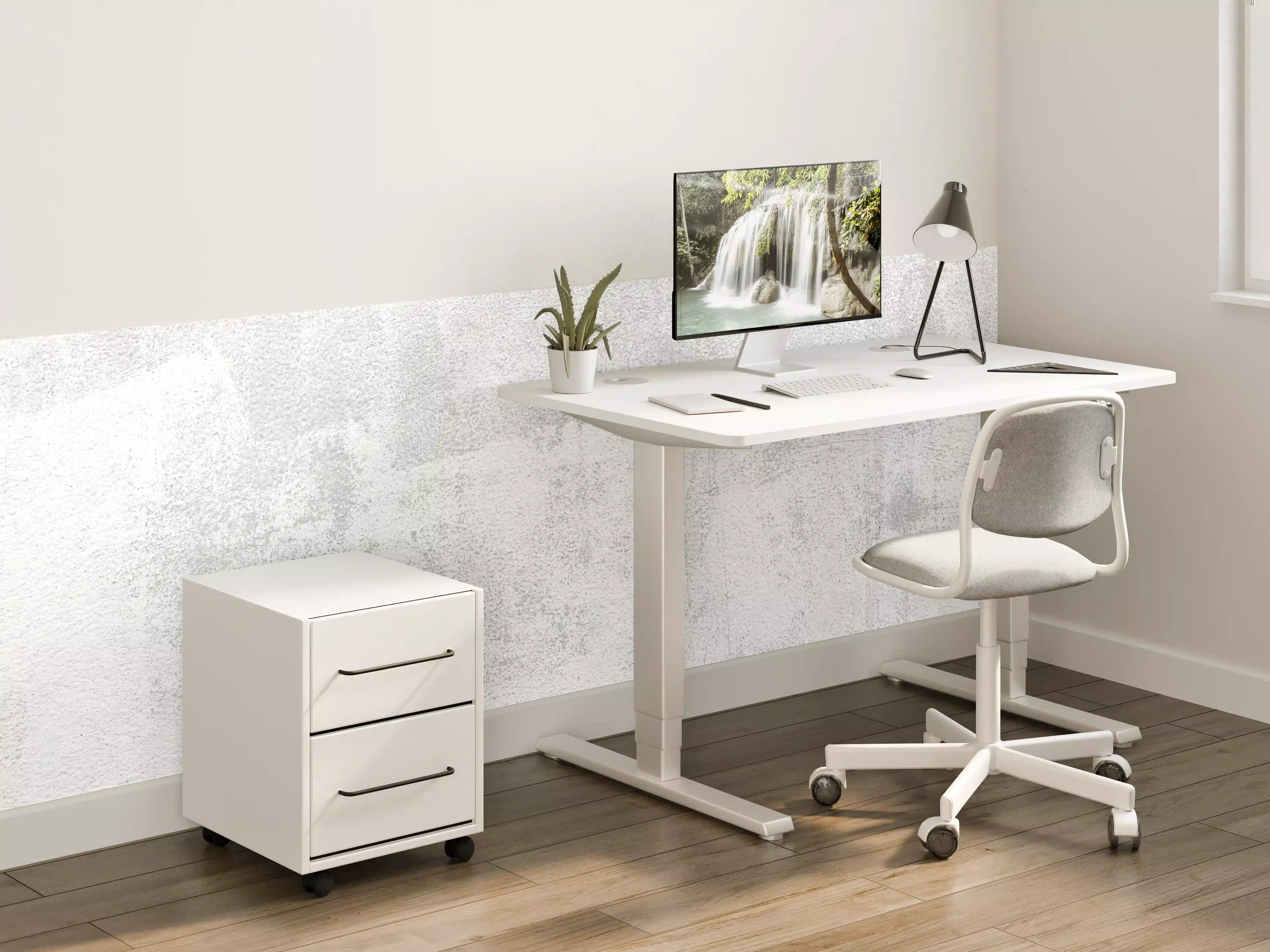 Kinderzimmer Wandgestaltung - Weißer rustikaler Zement