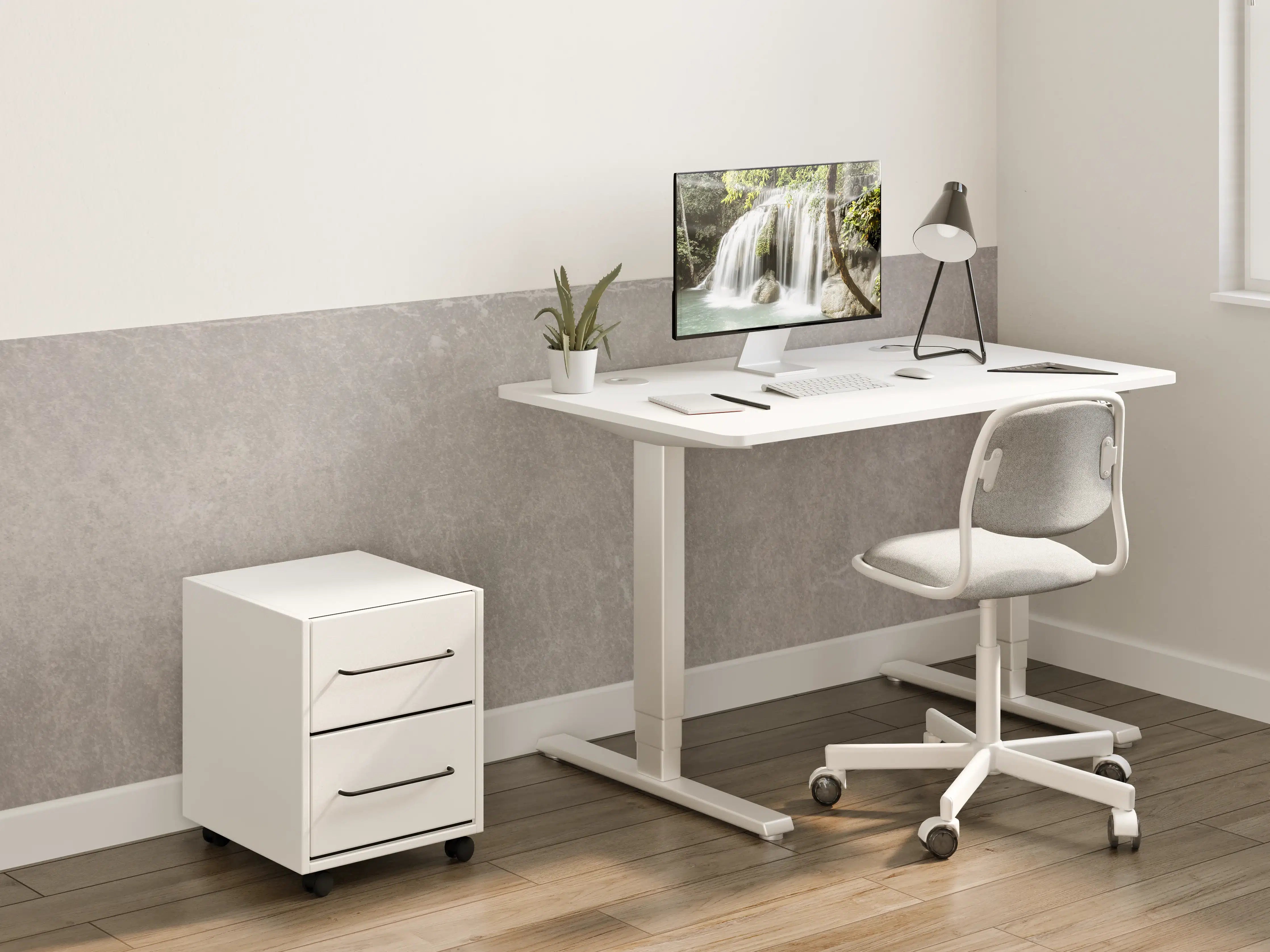 Kinderzimmer Wandgestaltung - Weißes Grau in Betonoptik