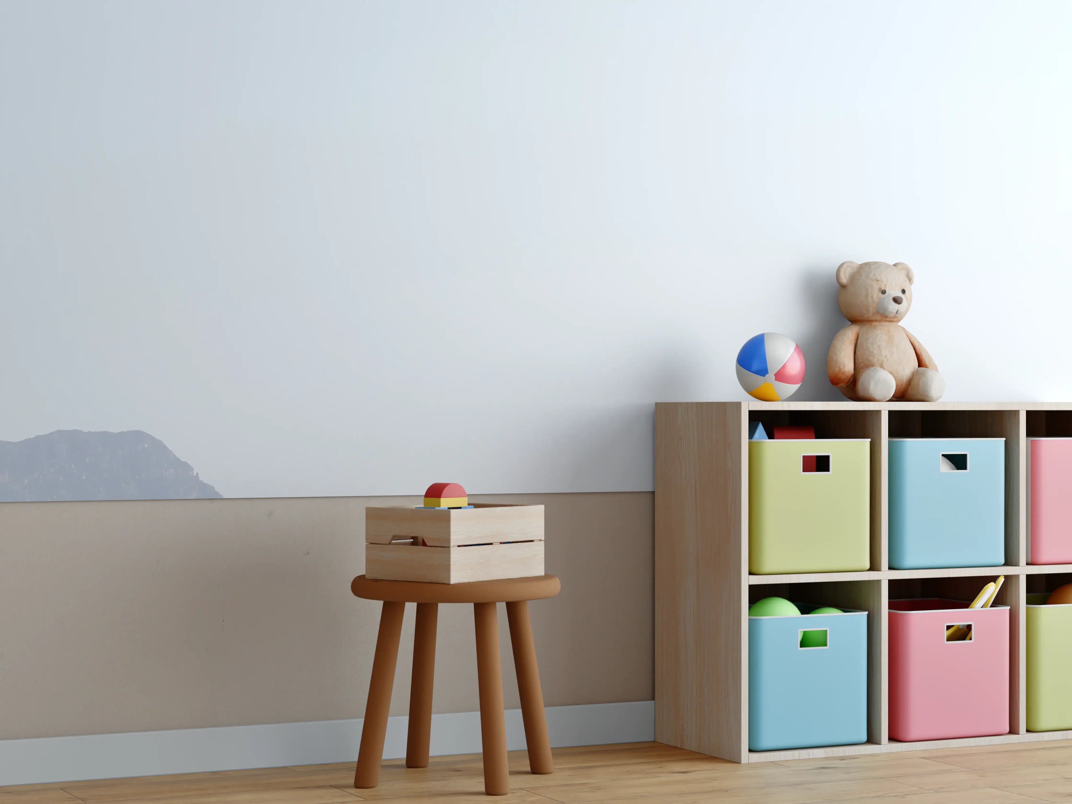 Kinderzimmer Wandgestaltung - Wüste Sanddünen Ozean Horizont