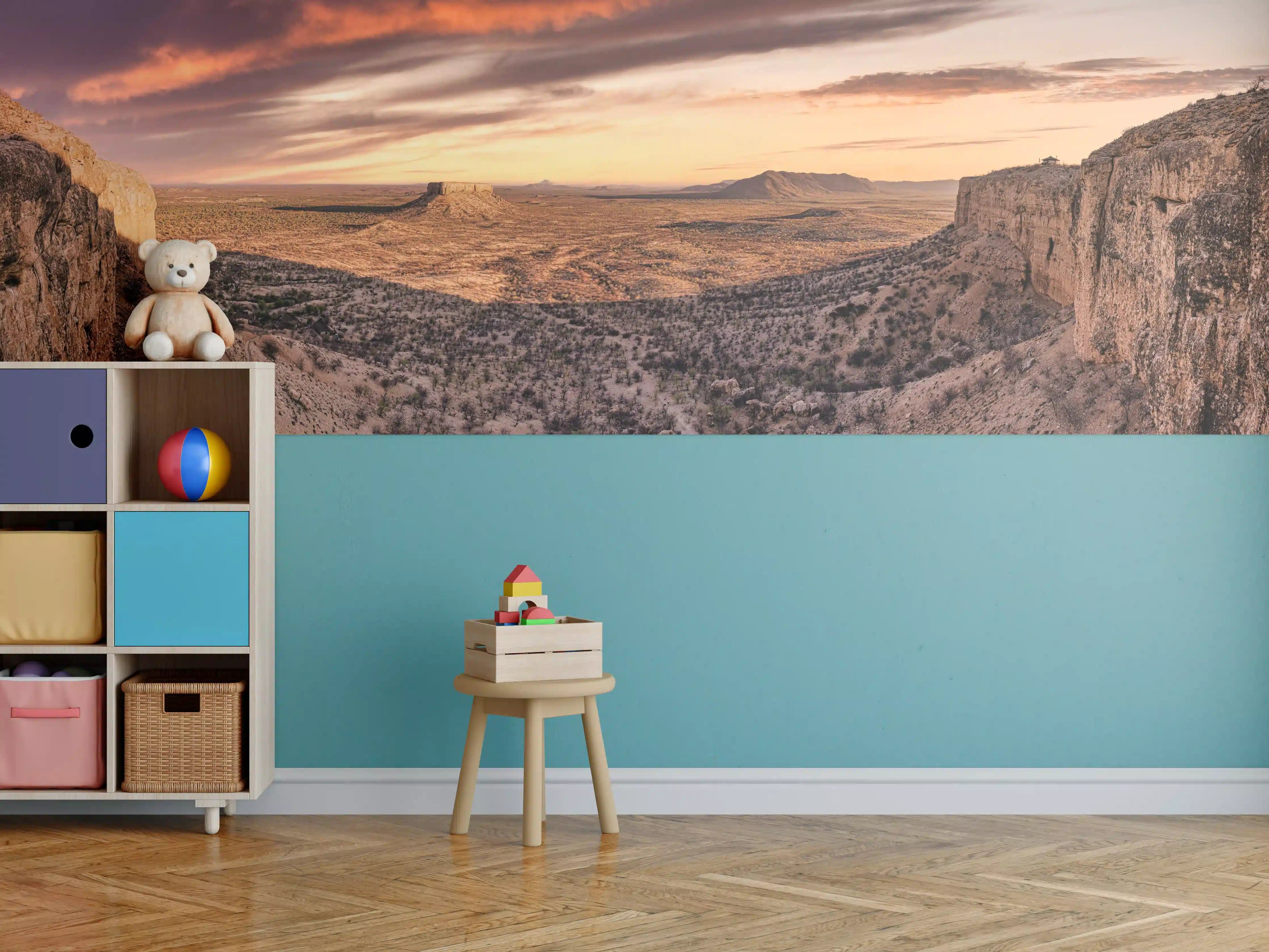 Kinderzimmer Wandgestaltung - Wüstenblick auf Vingerklip Lodge - Nambia Damaraland