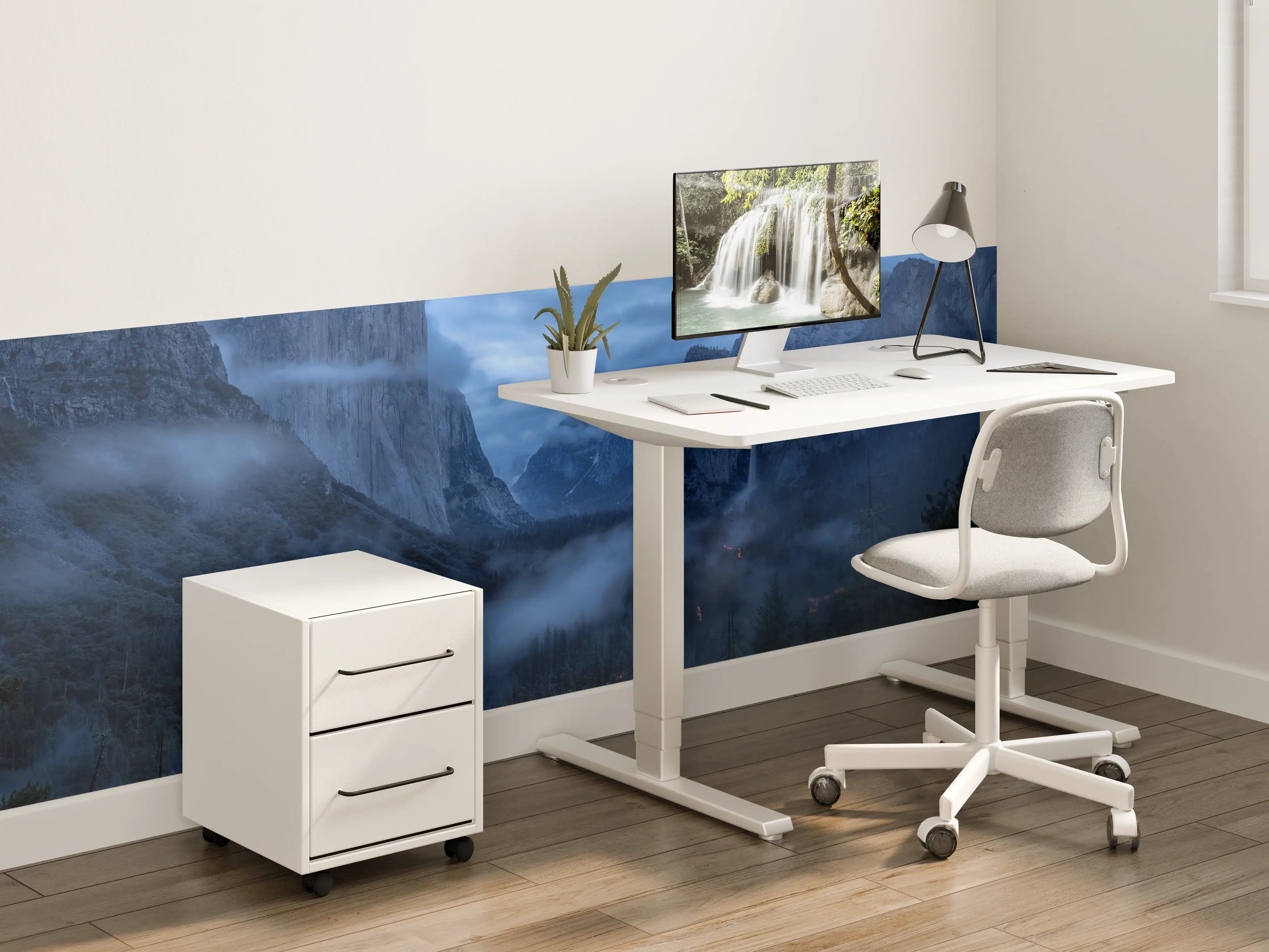 Kinderzimmer Wandgestaltung - Yosemite Nebel Dämmerung