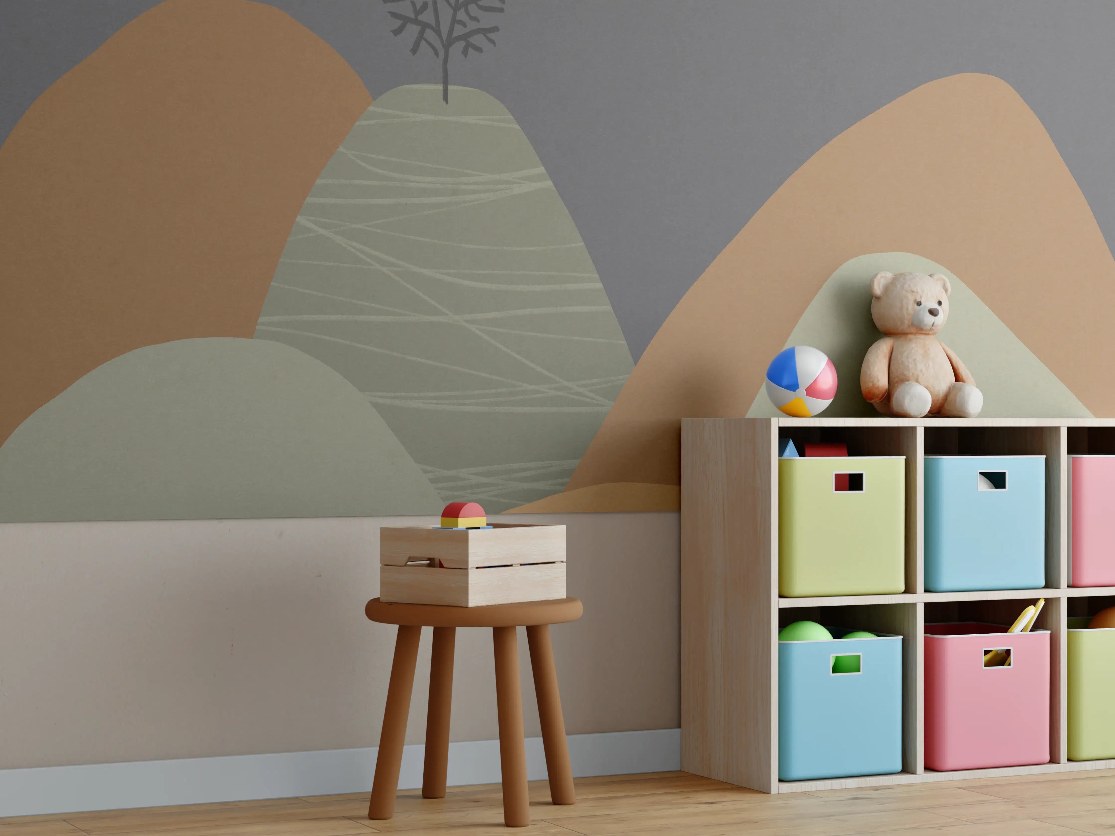 Kinderzimmer Wandgestaltung - "Modische Damenhandtasche aus echtem Leder in Rot – Hochwertige Handarbeit"
