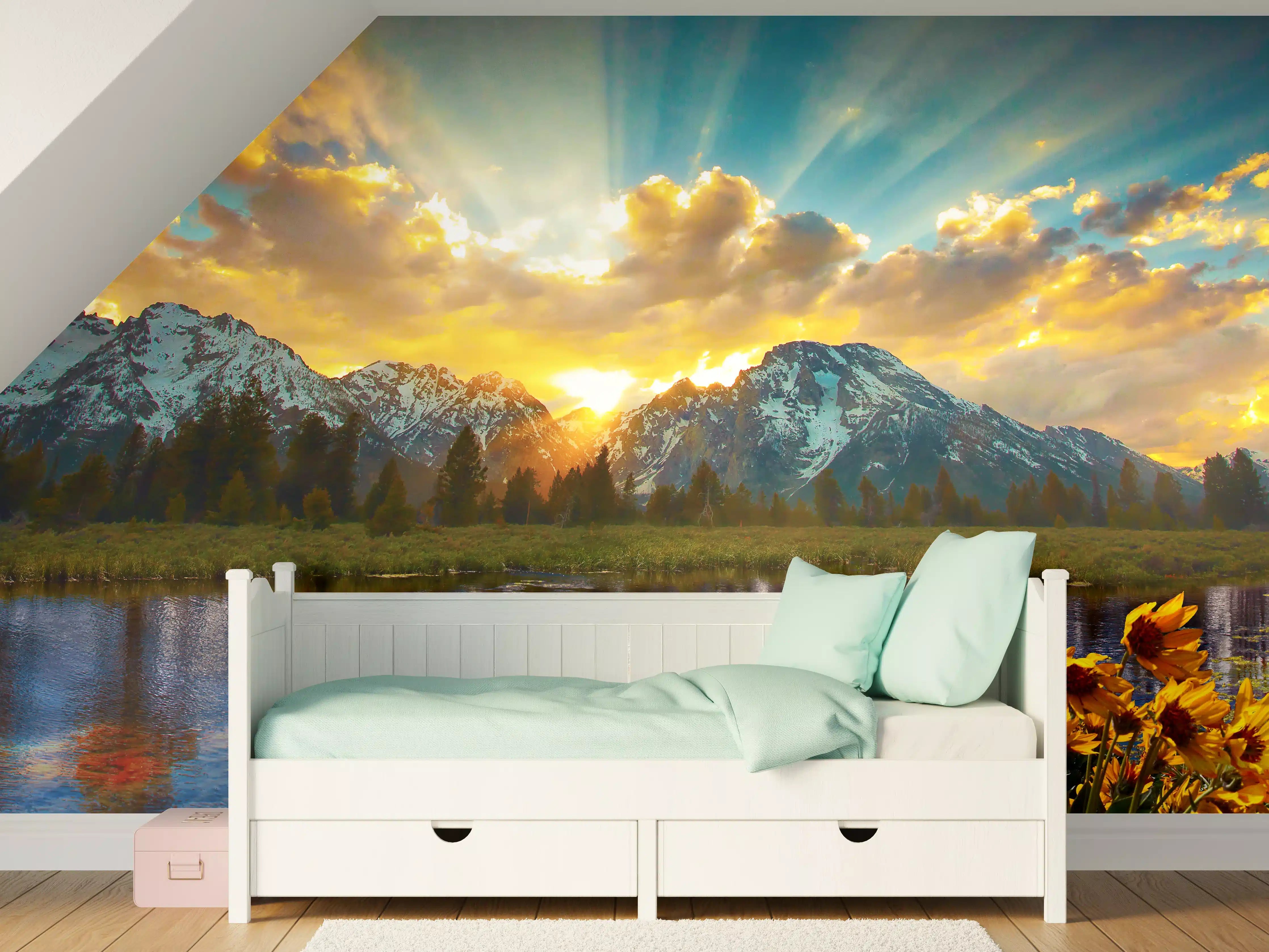 Kinderzimmer Wandgestaltung - einzigartiges Lichtspiel im Grand Teton