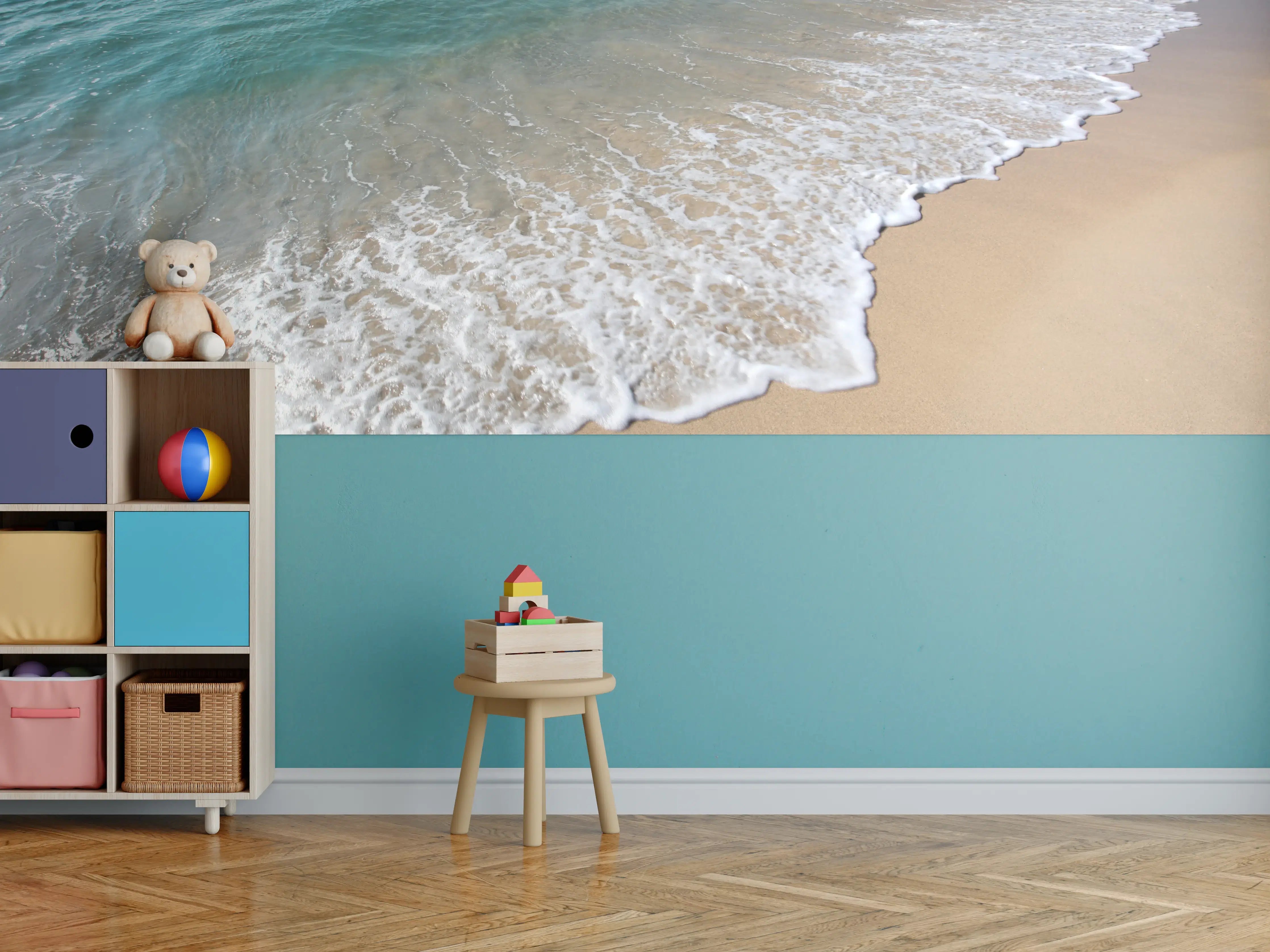 Kinderzimmer Wandgestaltung - friedlicher Strand in Grieschenland