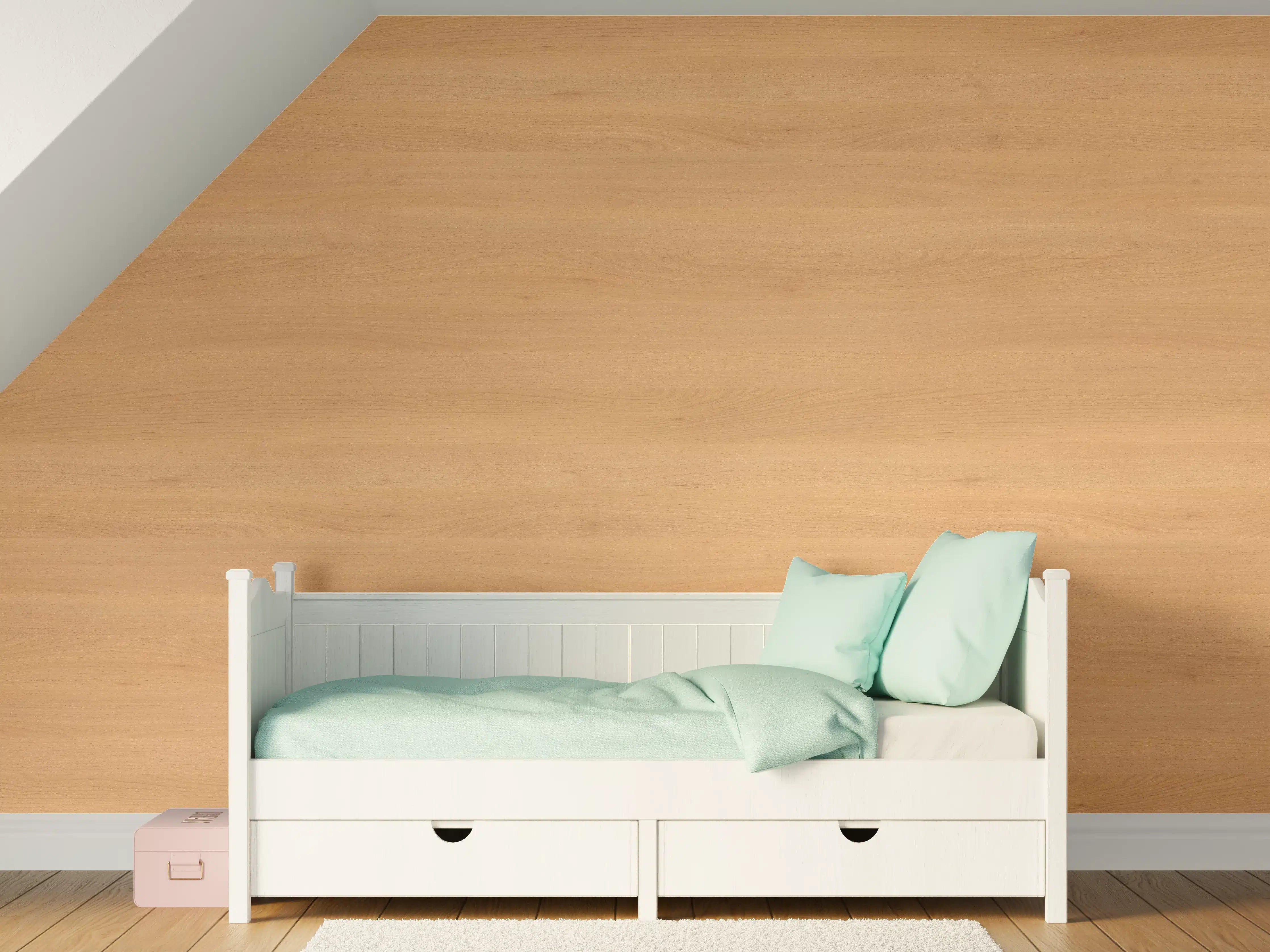 Kinderzimmer Wandgestaltung - harmonisches Natur Holz 