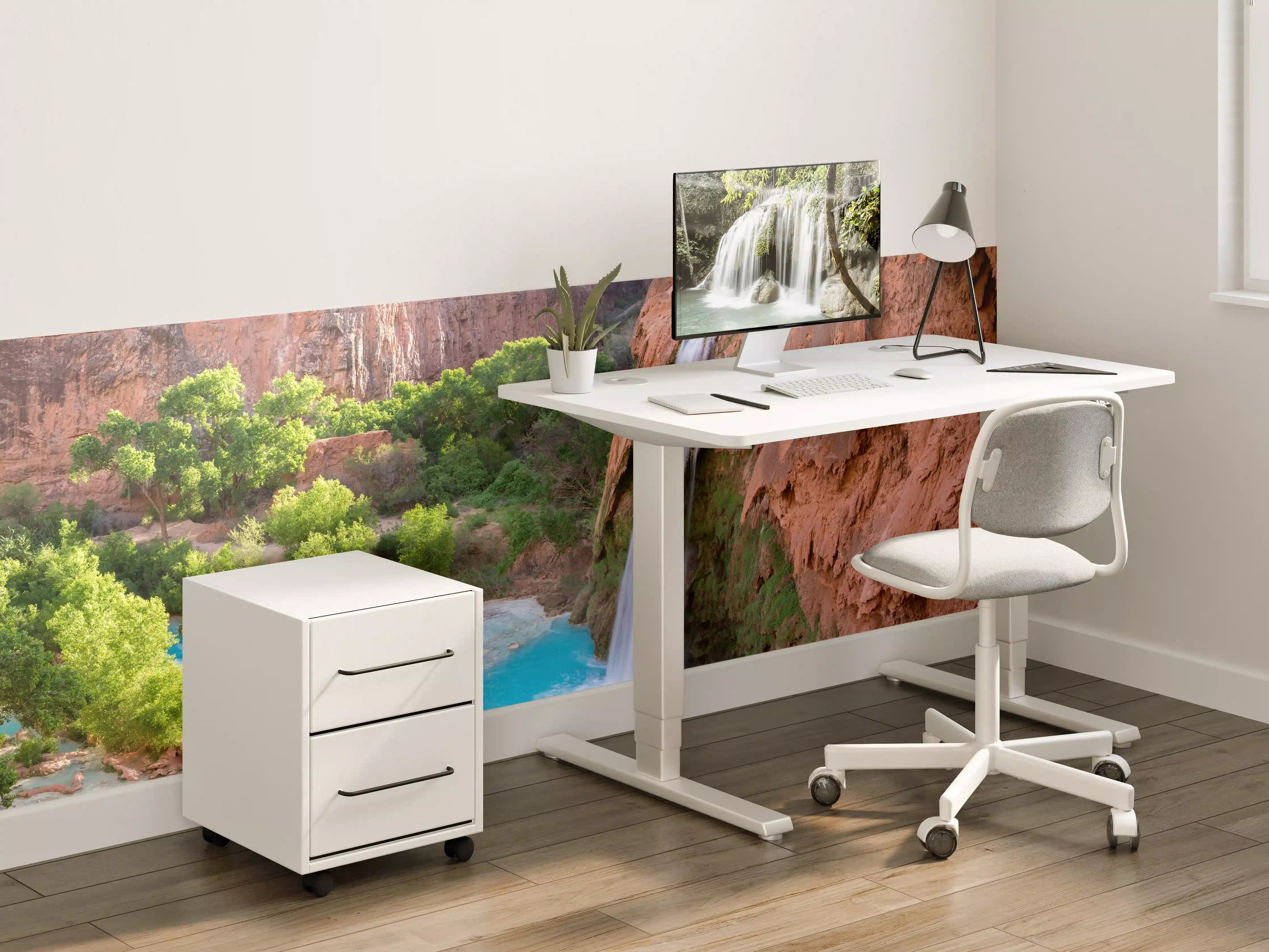 Kinderzimmer Wandgestaltung - paradiesischer Anblick der Havasu Falls 