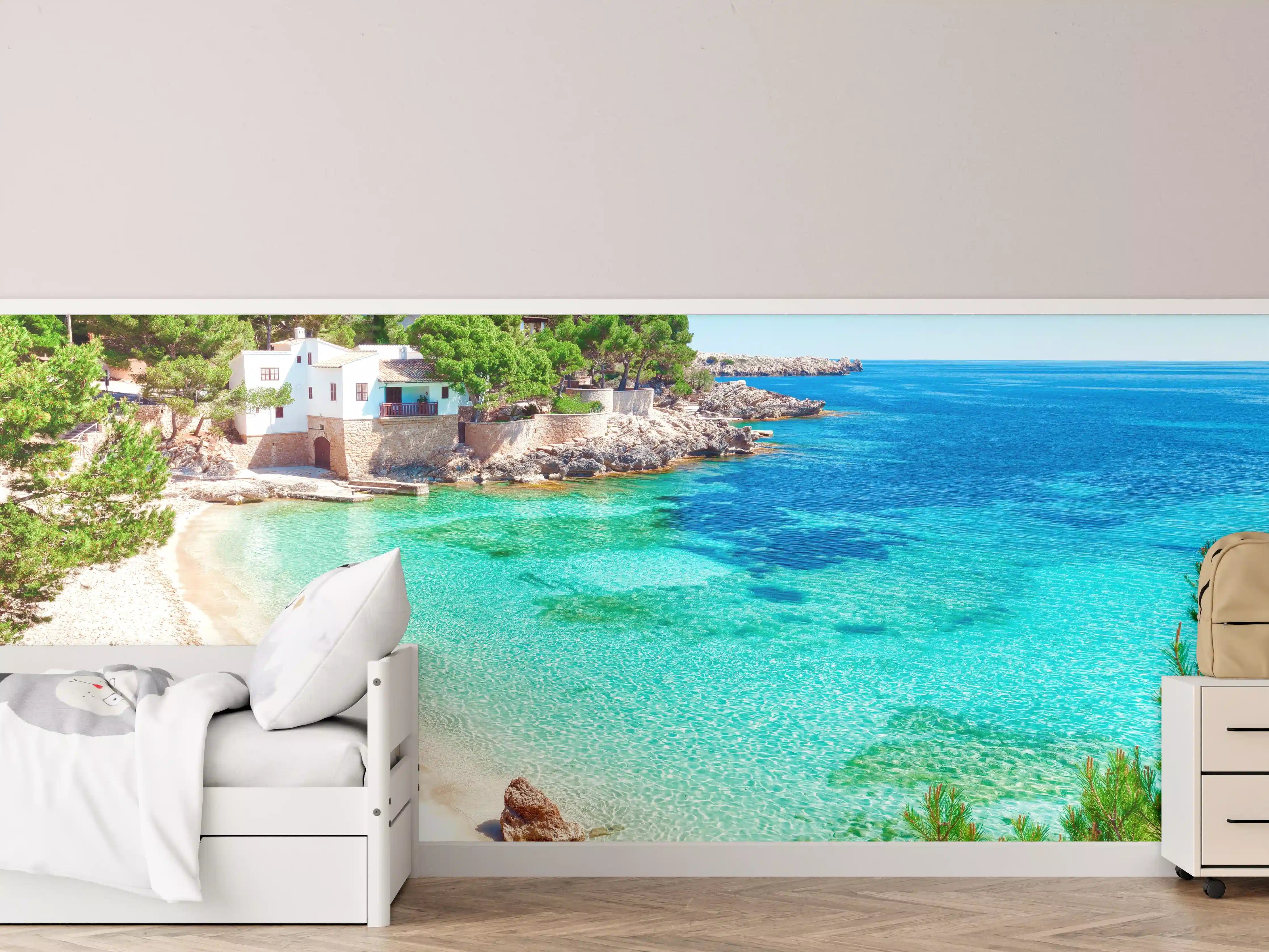 Kinderzimmer Wandgestaltung - traumhafter Mallorca Strand 