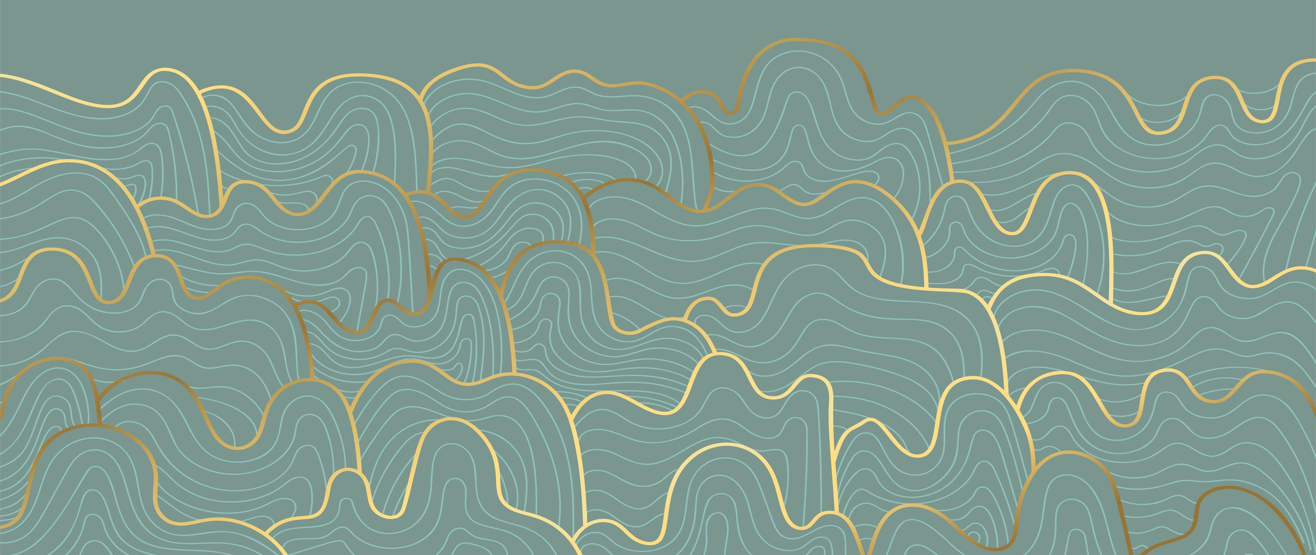 Küchenrückwand-Abstrakte wellige Linien in Grautönen