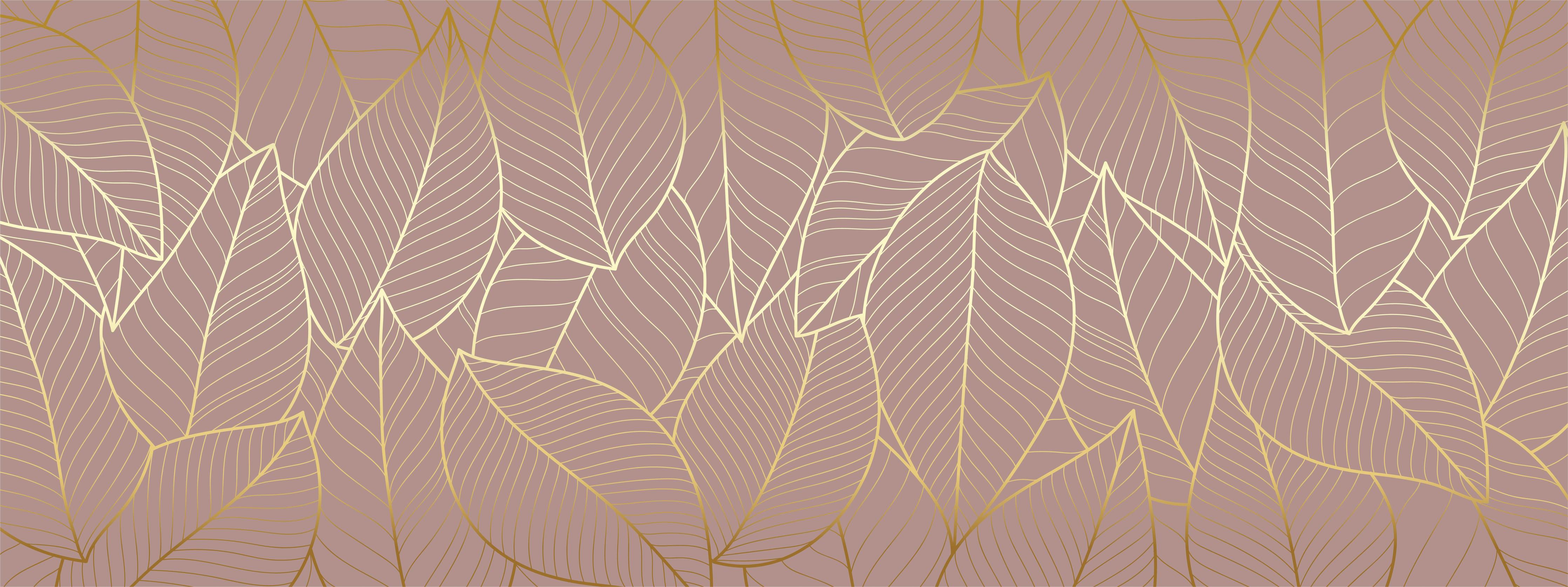 Küchenrückwand-Abstraktes Blattgold-Muster