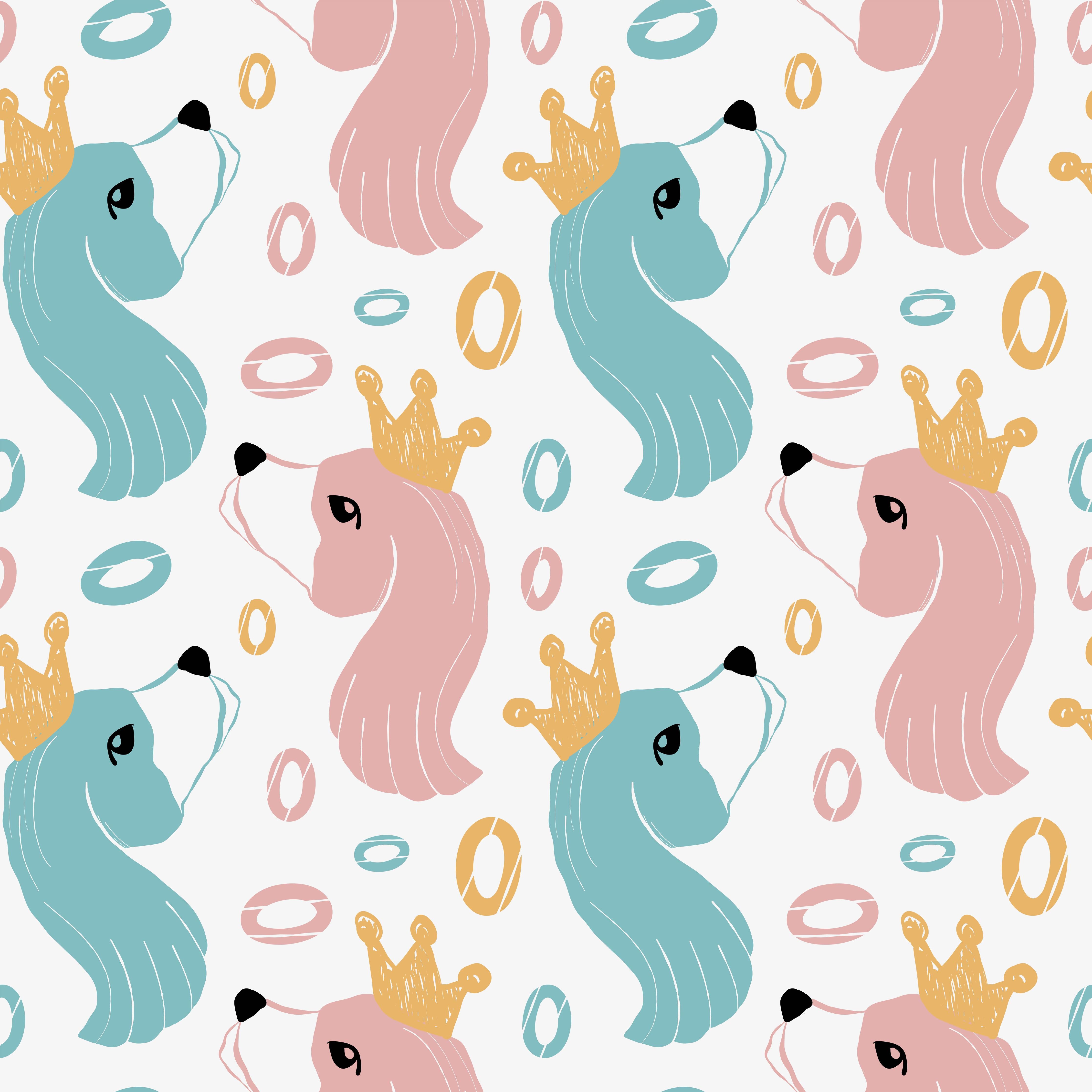 Küchenrückwand-Buntes Einhorn-Muster