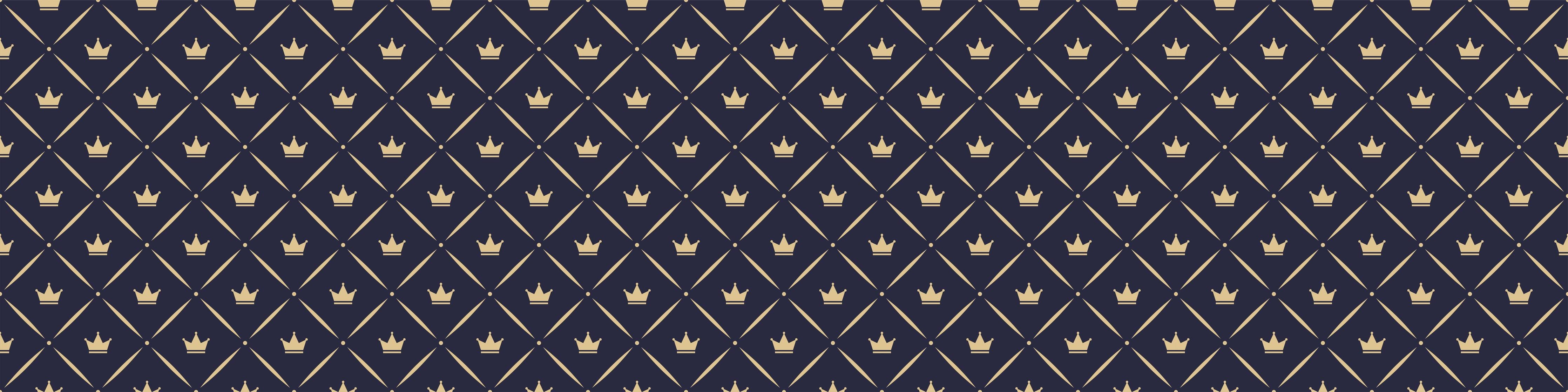 Küchenrückwand-Dunkelblaues Muster mit goldener Verzierung