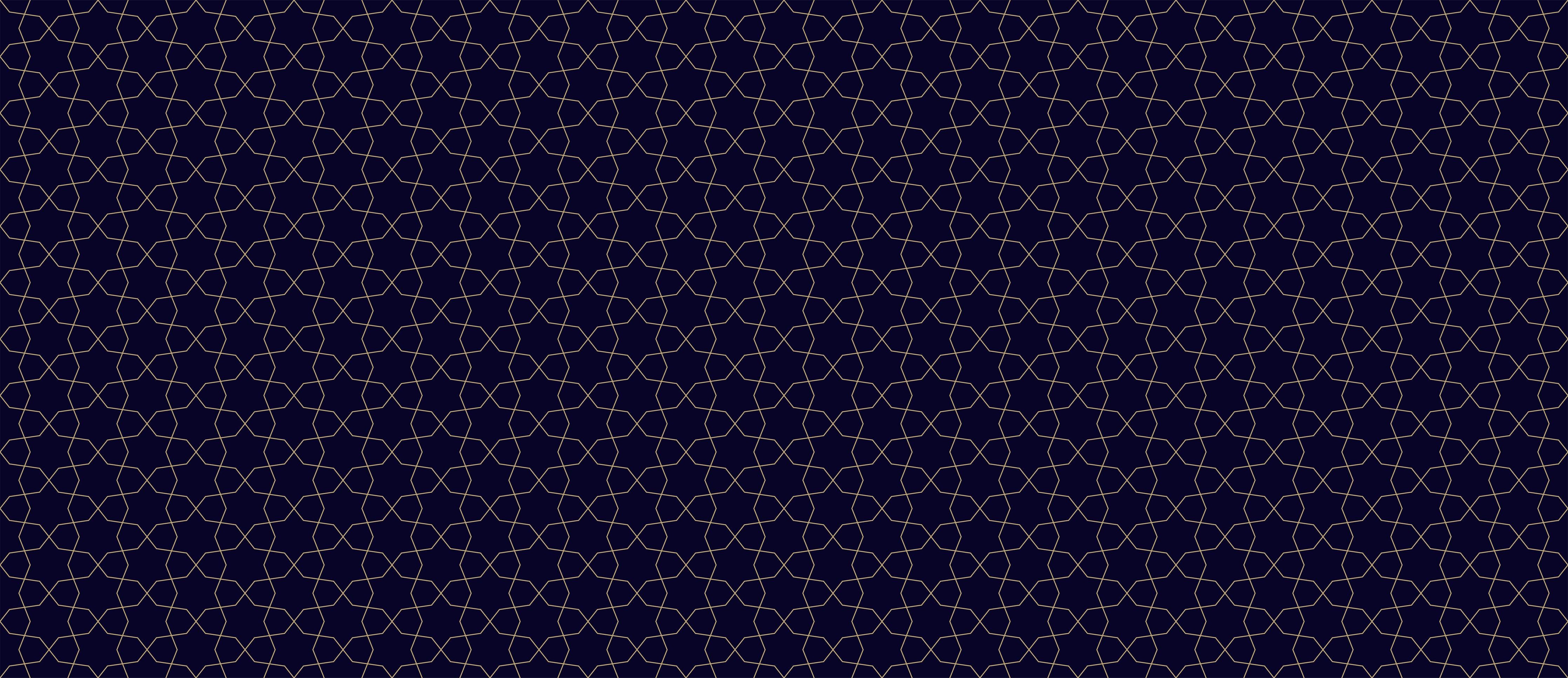 Küchenrückwand-Geometrisches Muster in Dunkelblau und Gold