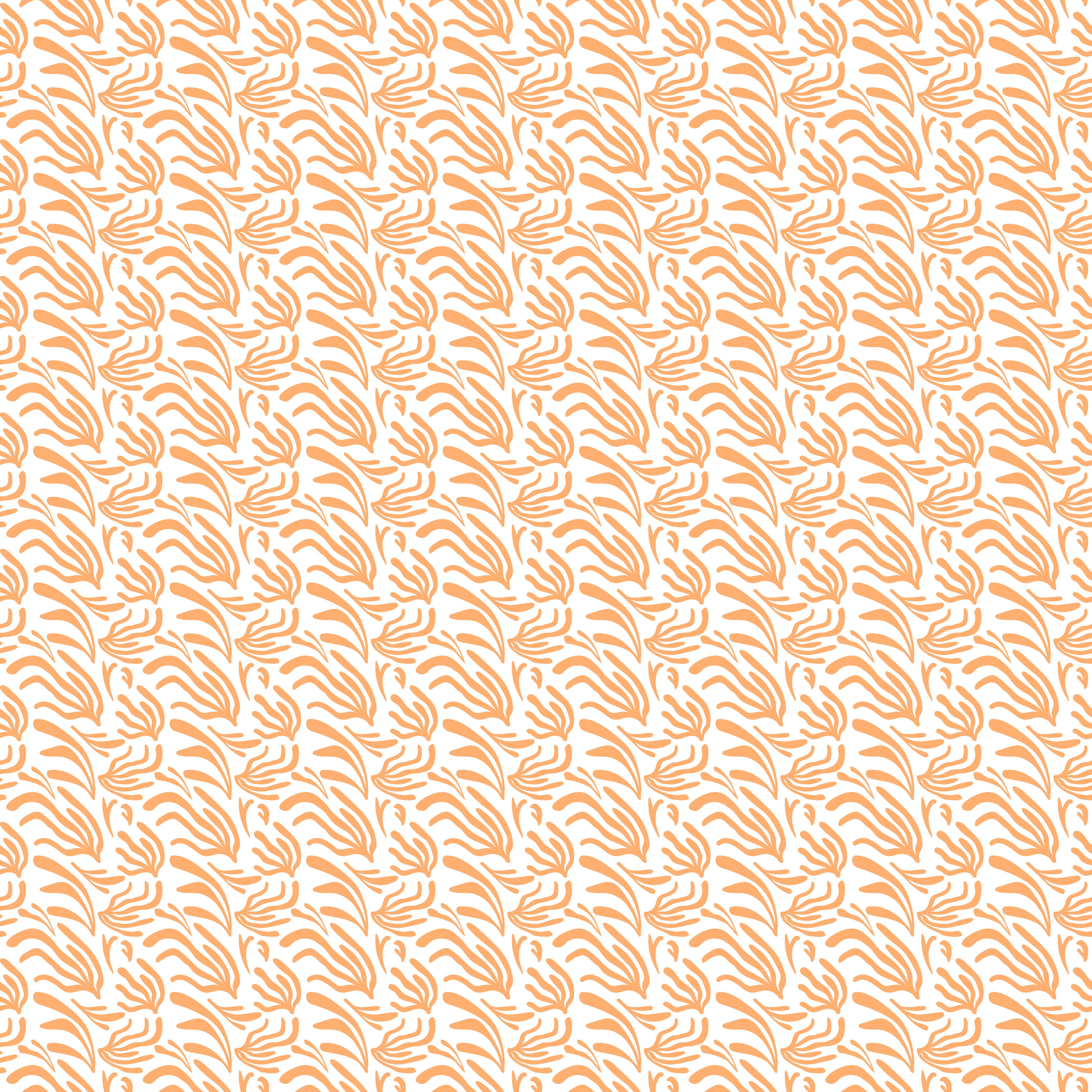 Küchenrückwand-Abstraktes Korallenmuster Orange Weiß